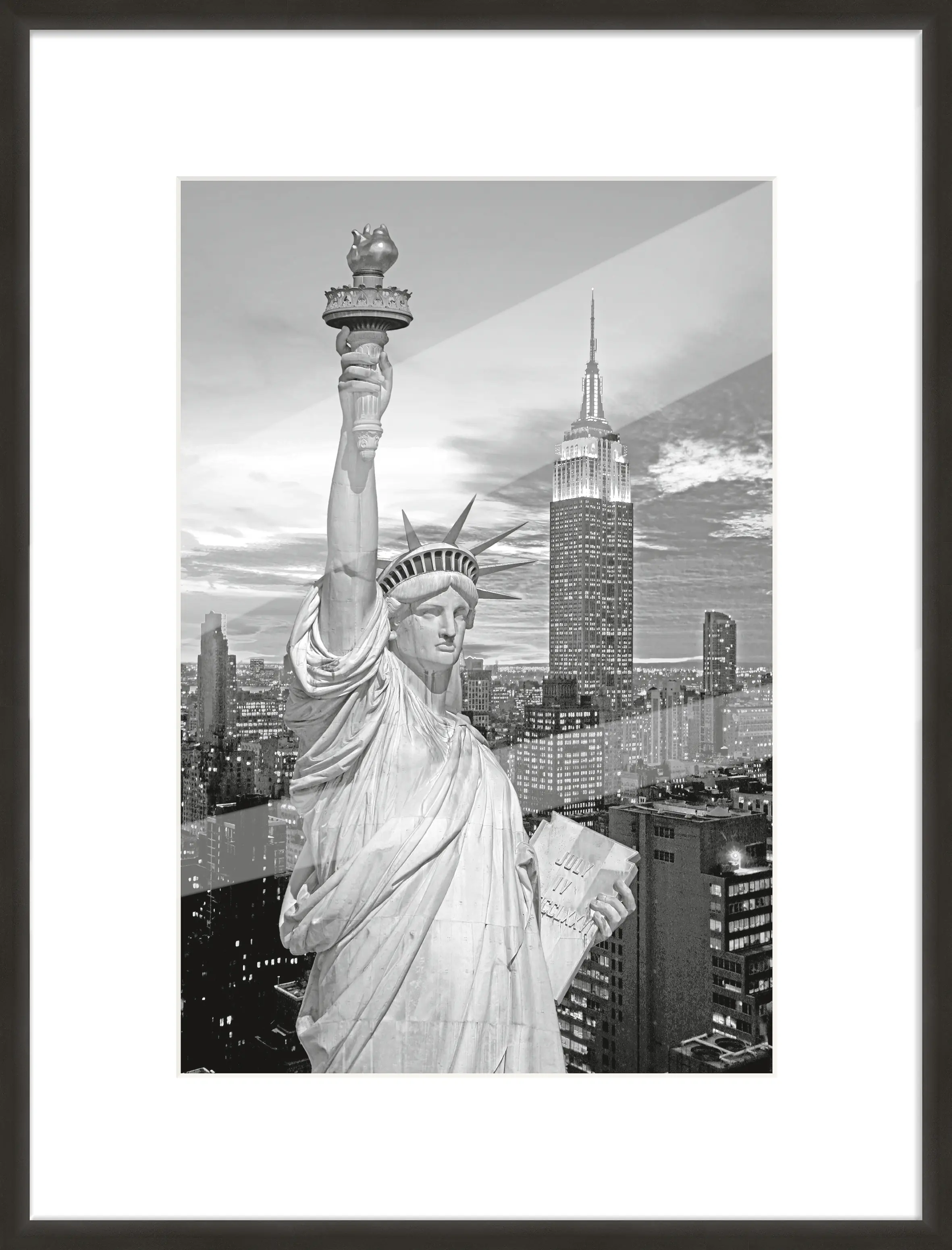 Alu Bilderrahmen Premium schwarz 60 x 80 cm