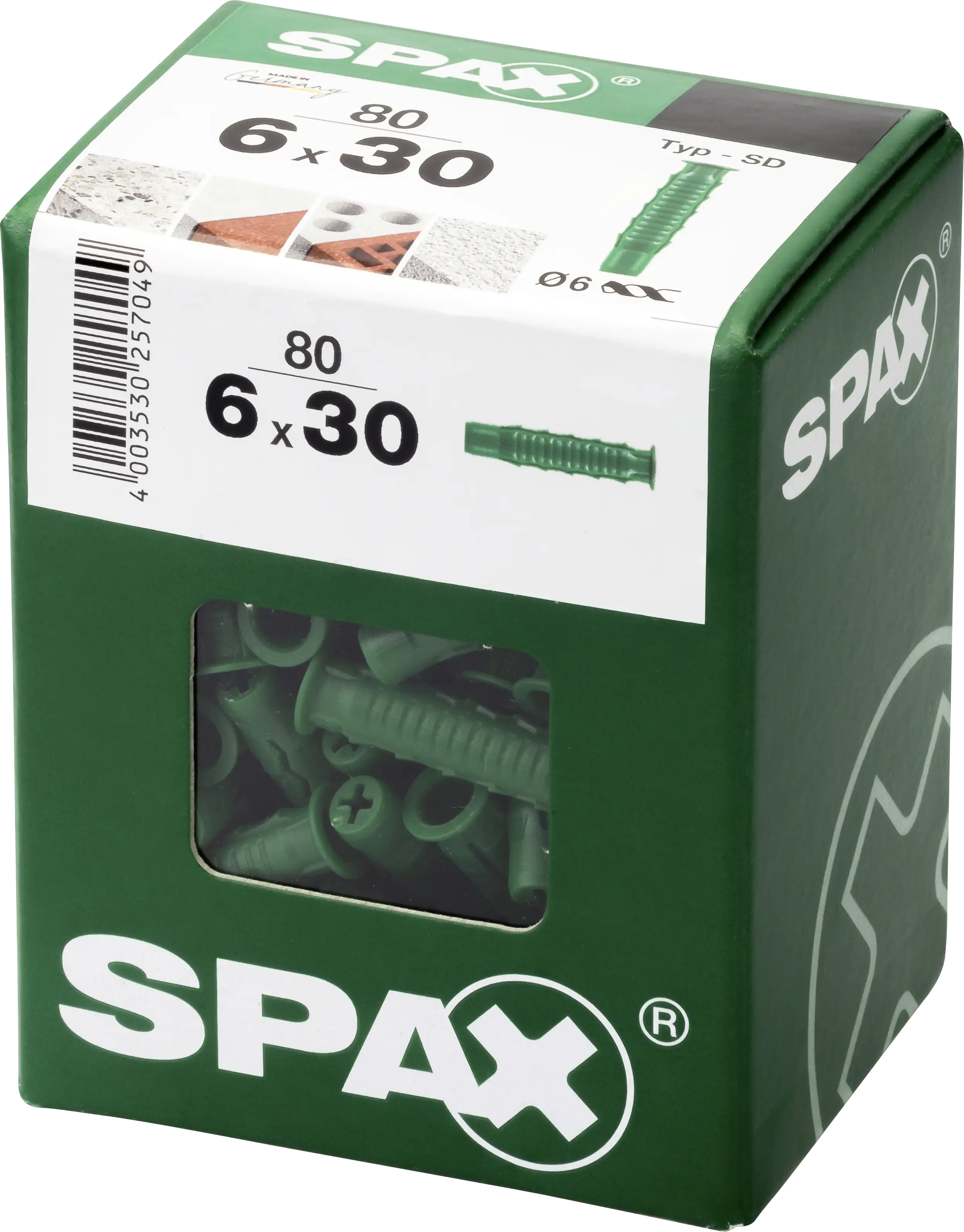 Spax Spreizdübel 6.0 x 30 mm - 80 Stück Spax Spreizdübel 6.0 x 30 mm - 80 Stück