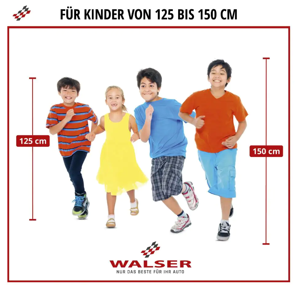 Walser Kindersitzerhöhung Raffi ECE R 129 geprüft schwarz/grau Walser Kindersitzerhöhung Raffi ECE R 129 geprüft schwarz/grau