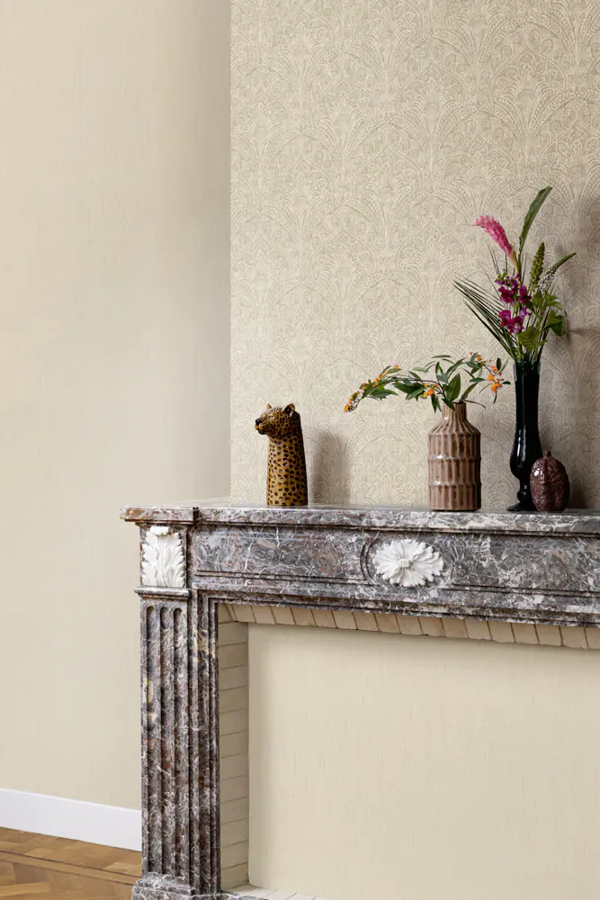 Rasch Vliestapete 746037 Beige-Dunkelbeige Uni 10,05 m x 0,53 m