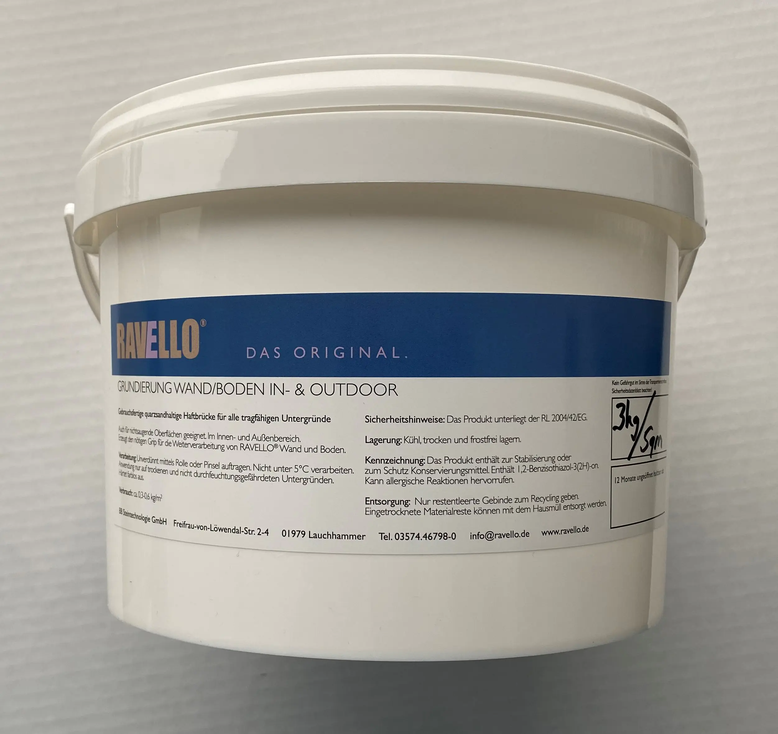 RAVELLO Grundierung Wand & Boden 3,0 kg