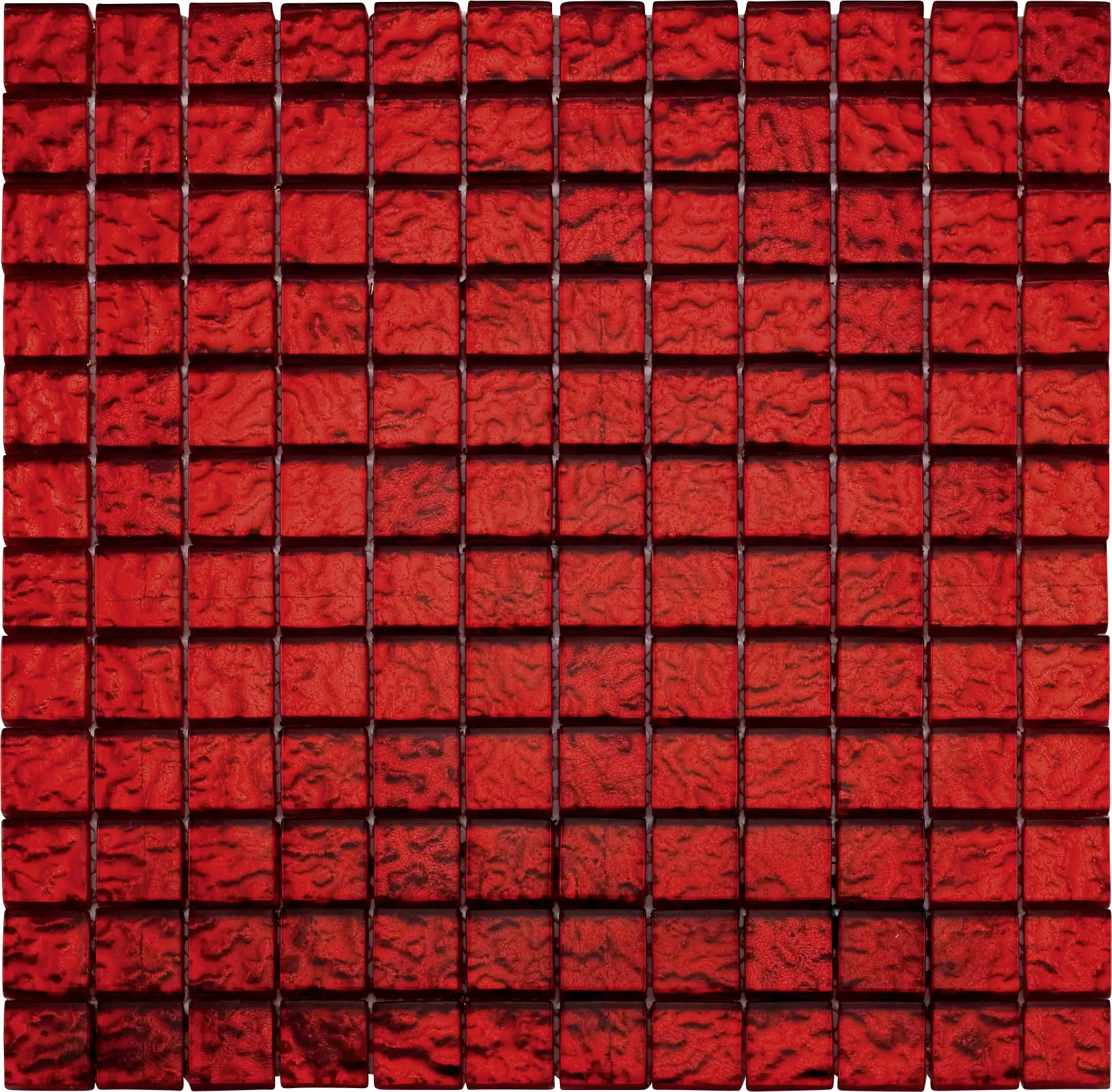 Mosaikfliese Glas Flamenco 30 x 30 cm rot Steinmaß: ca. 2,3 x 2,3 cm