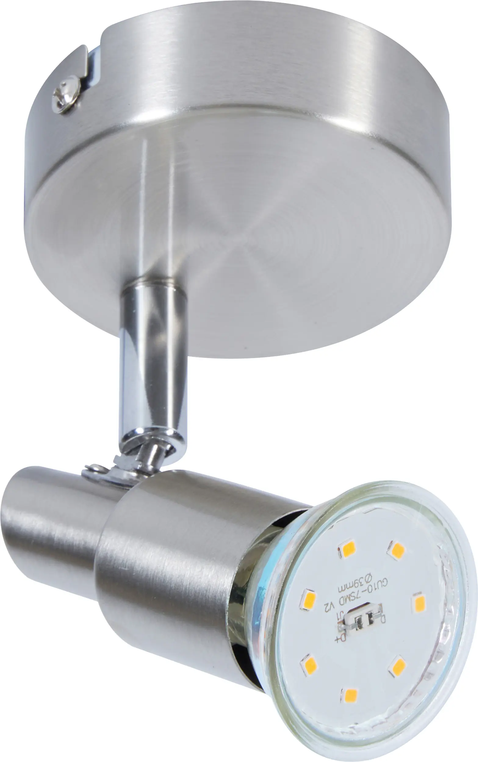 LED Leuchte 1er Spot Lina nickel-chrom Ø 8 x 11 cm warmweiß LED Leuchte 1er Spot Lina nickel-chrom Ø 8 x 11 cm warmweiß