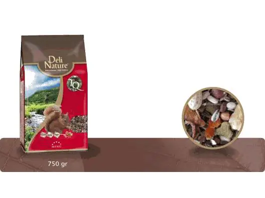 5411860800542 Deli Nature 5* Menu mit Früchte und Nüsse Eichhörnchenfutter 750 g