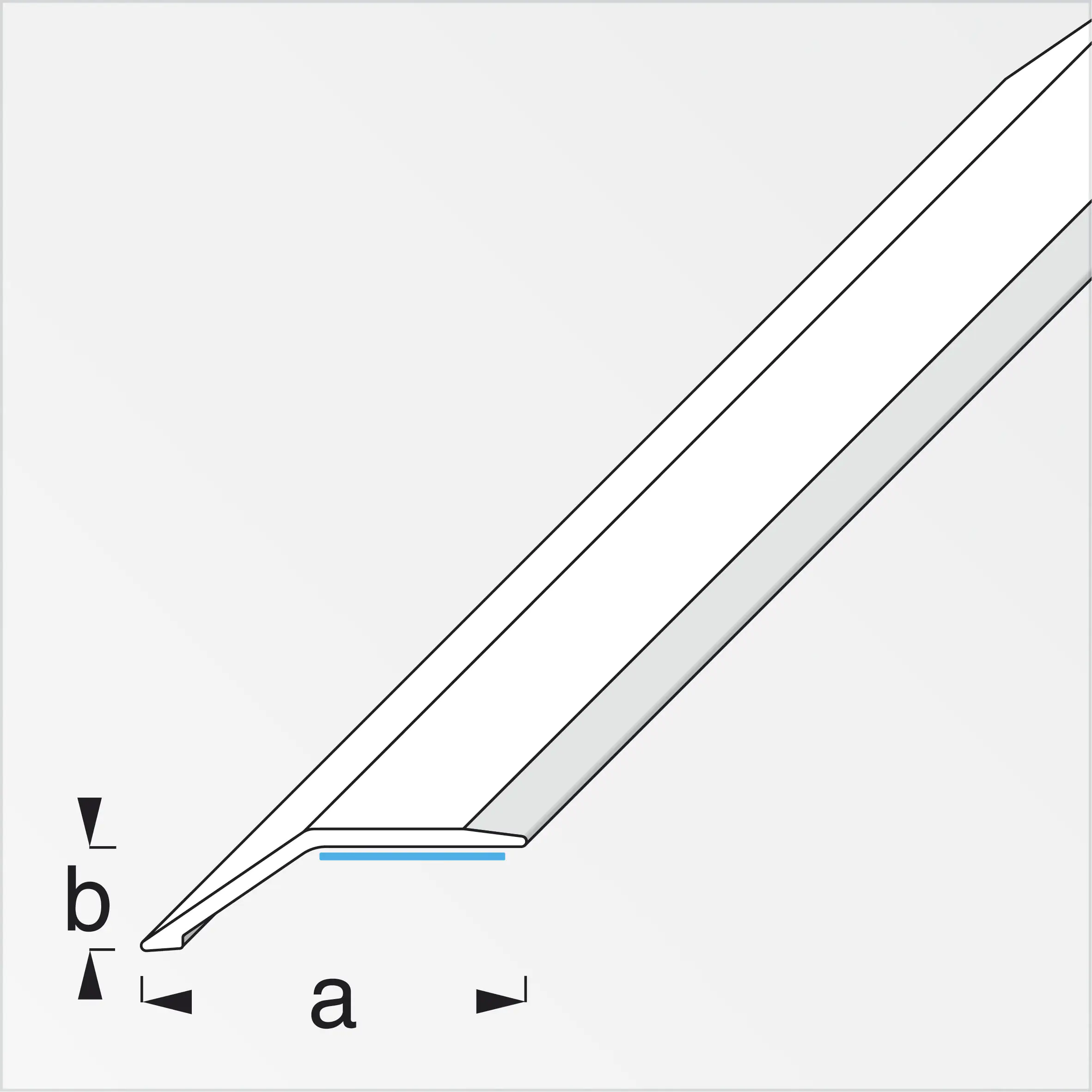 alfer Niveauausgleichs-Profil 1 m, 34 x 8 mm PVC (Kunststoff) glatt buche