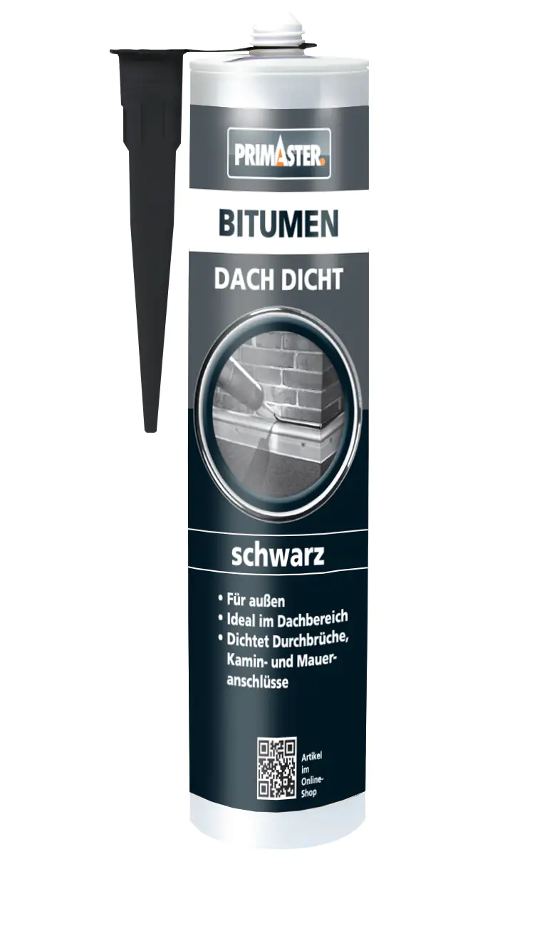 Primaster Bitumen Dachdicht 310 ml schwarz Produktbild: Primaster Bitumen Dachdicht 310 ml schwarz