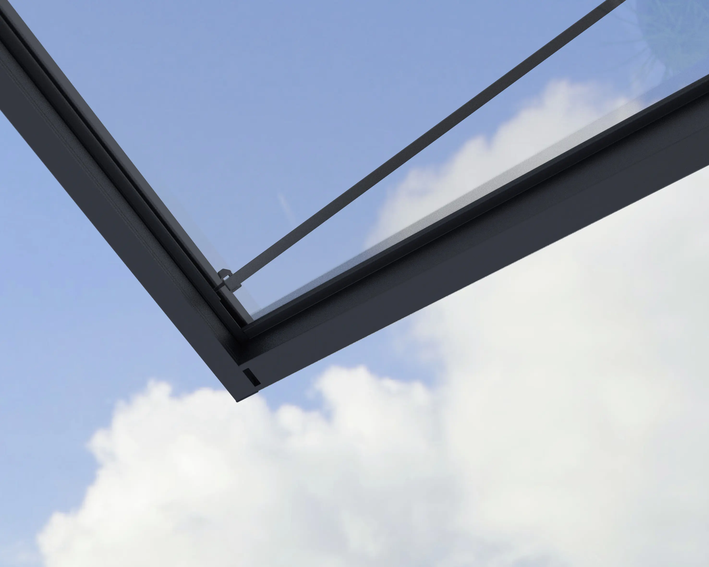 Canopia Vordach Sophia XL 2000 Grau Alu 192 x 140 cm