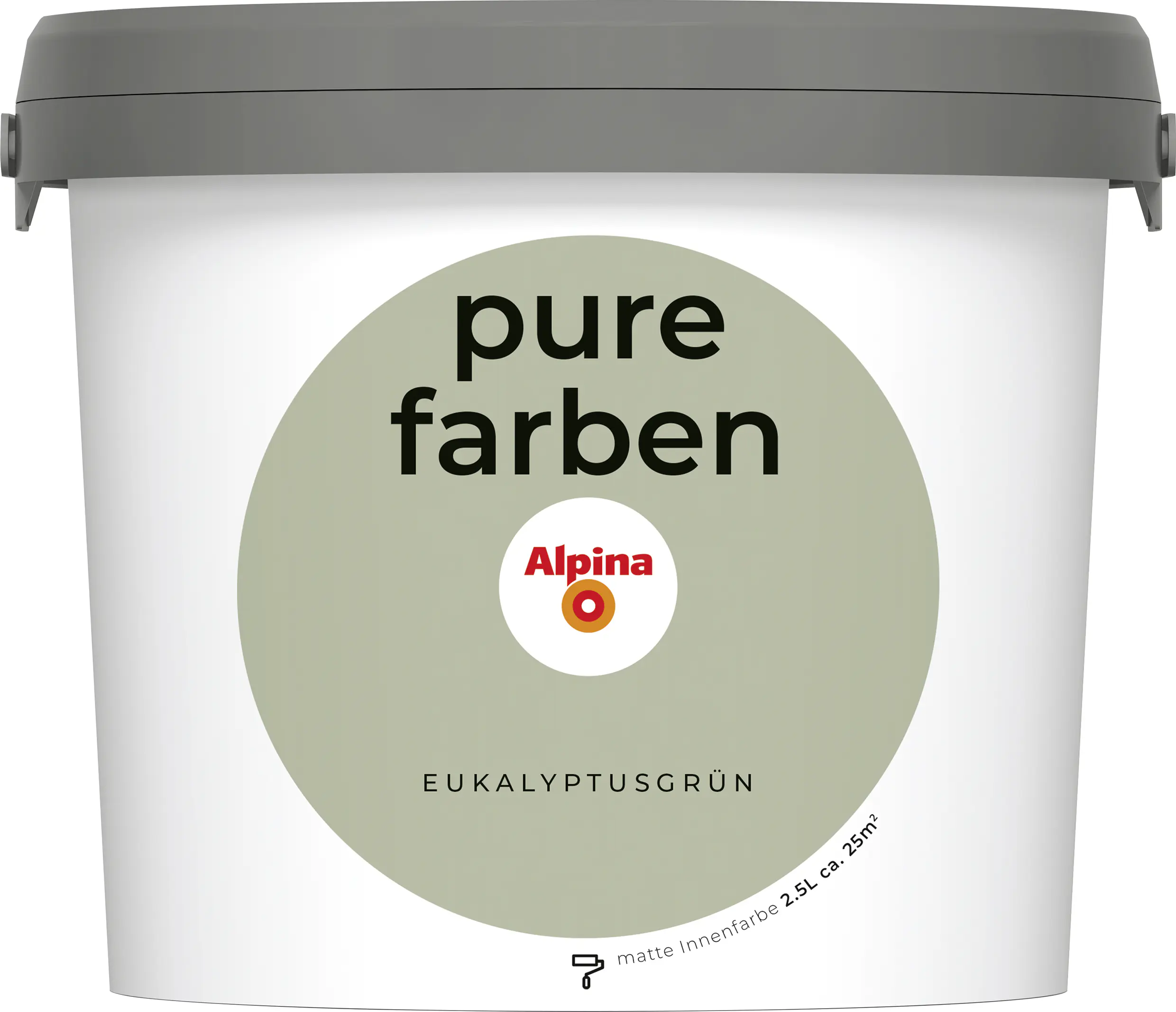 Alpina Pure Farben Wandfarbe eukalyptusgrün 2,5 L