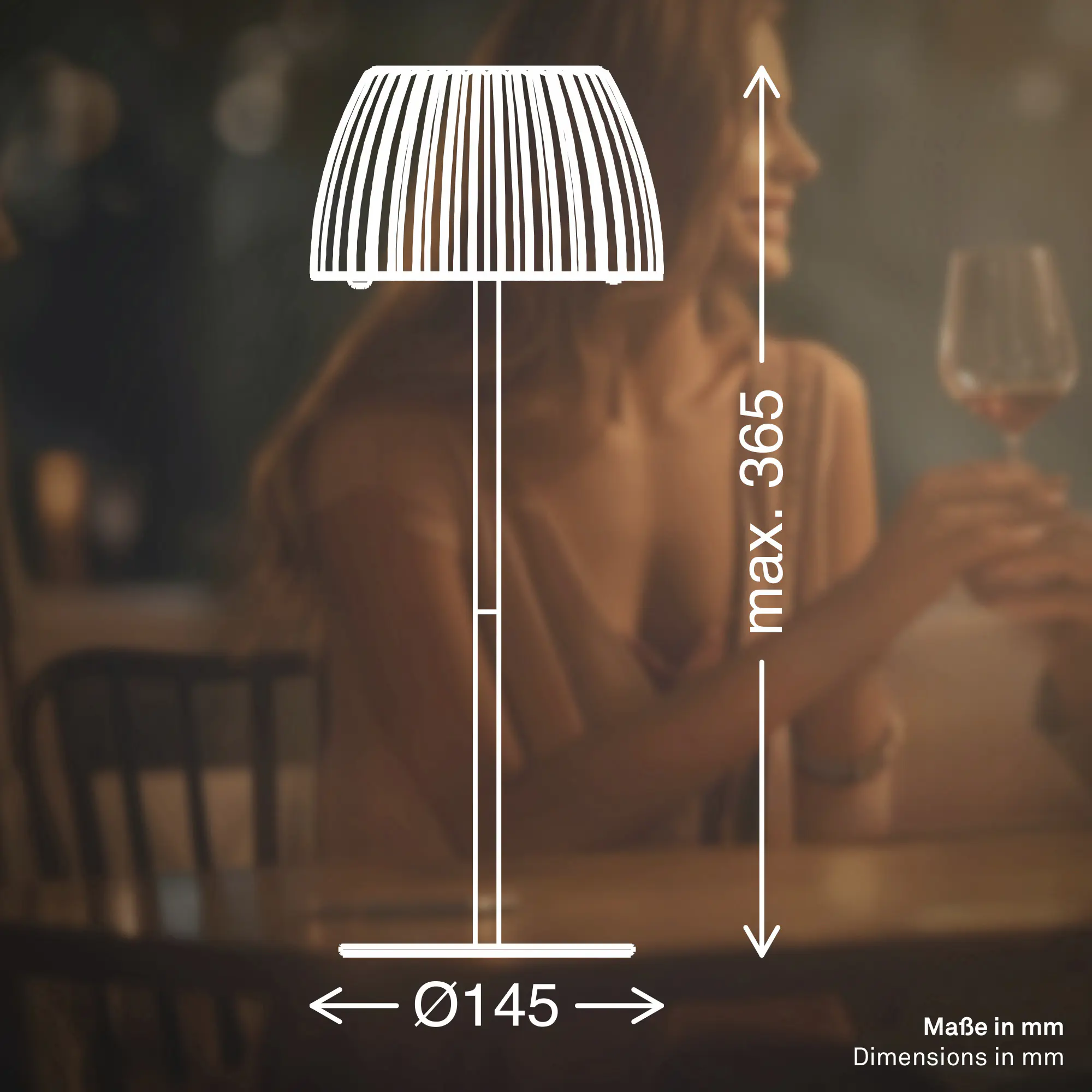 Briloner LED-Tischleuchte Riffle mit Akku grün dimmbar