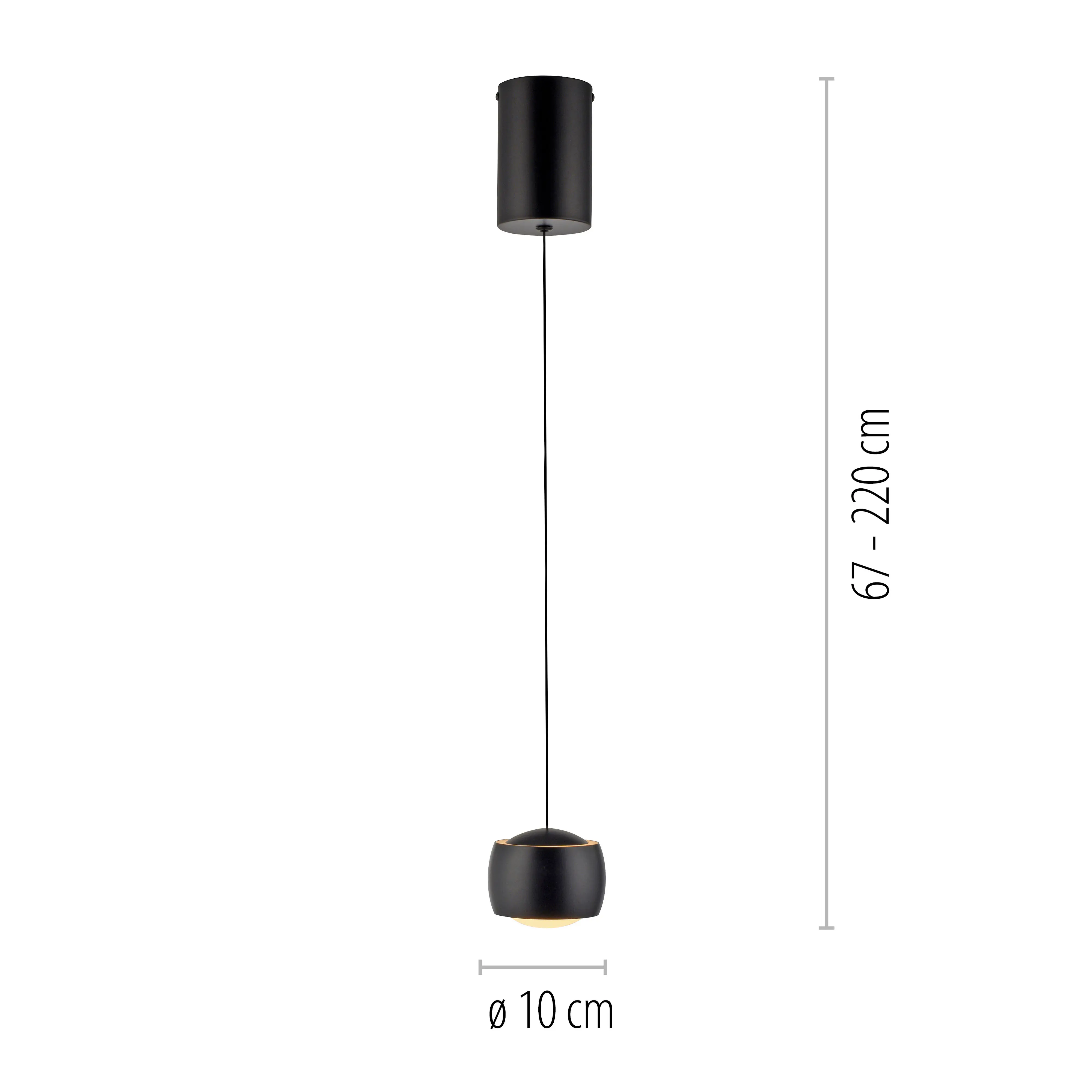Paul Neuhaus LED Pendelleuchte Ballini 220 cm 5,2 W warmweiß 