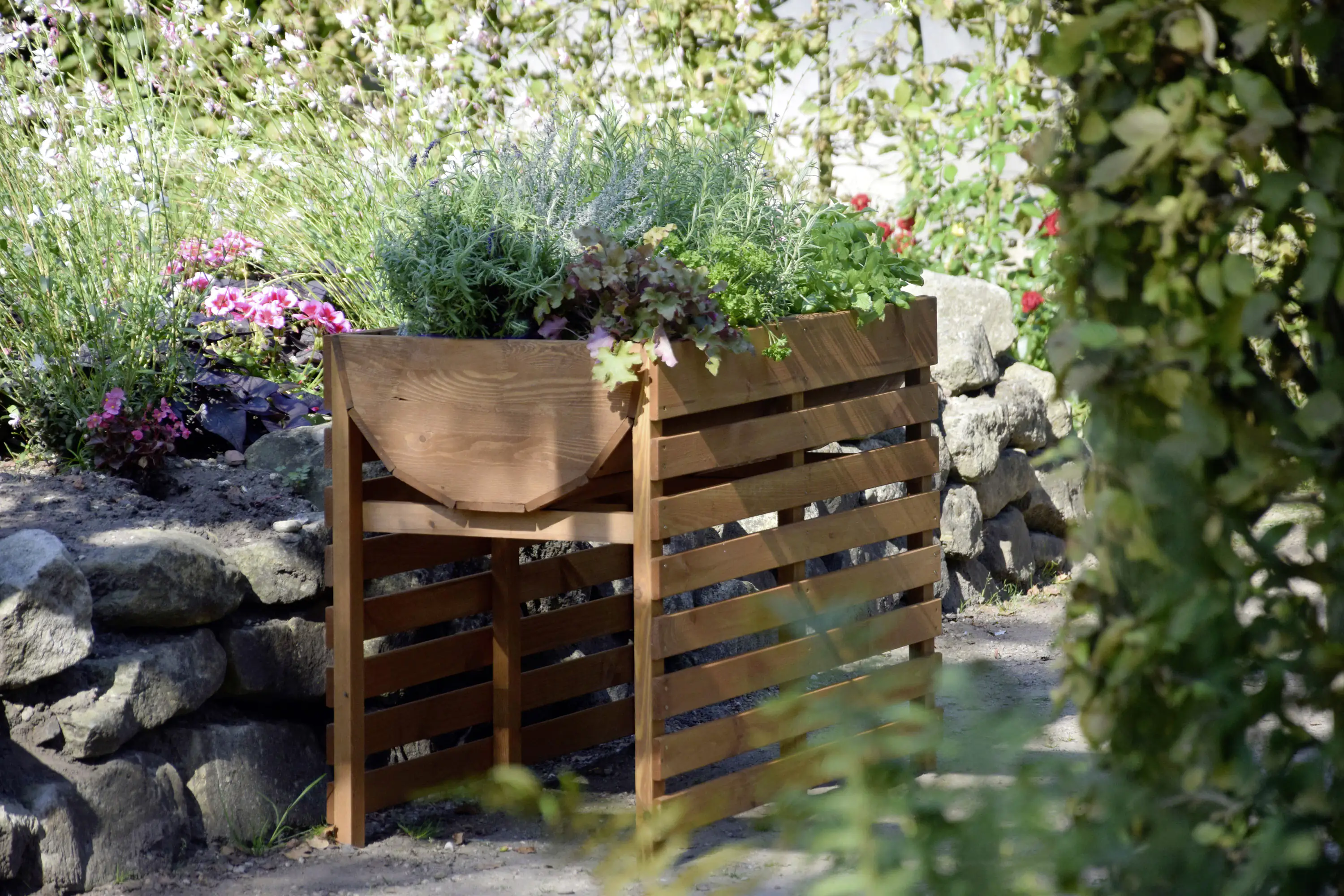 Dobar Hochbeet inkl. Pflanzfolie 100 x 50 x 71 cm