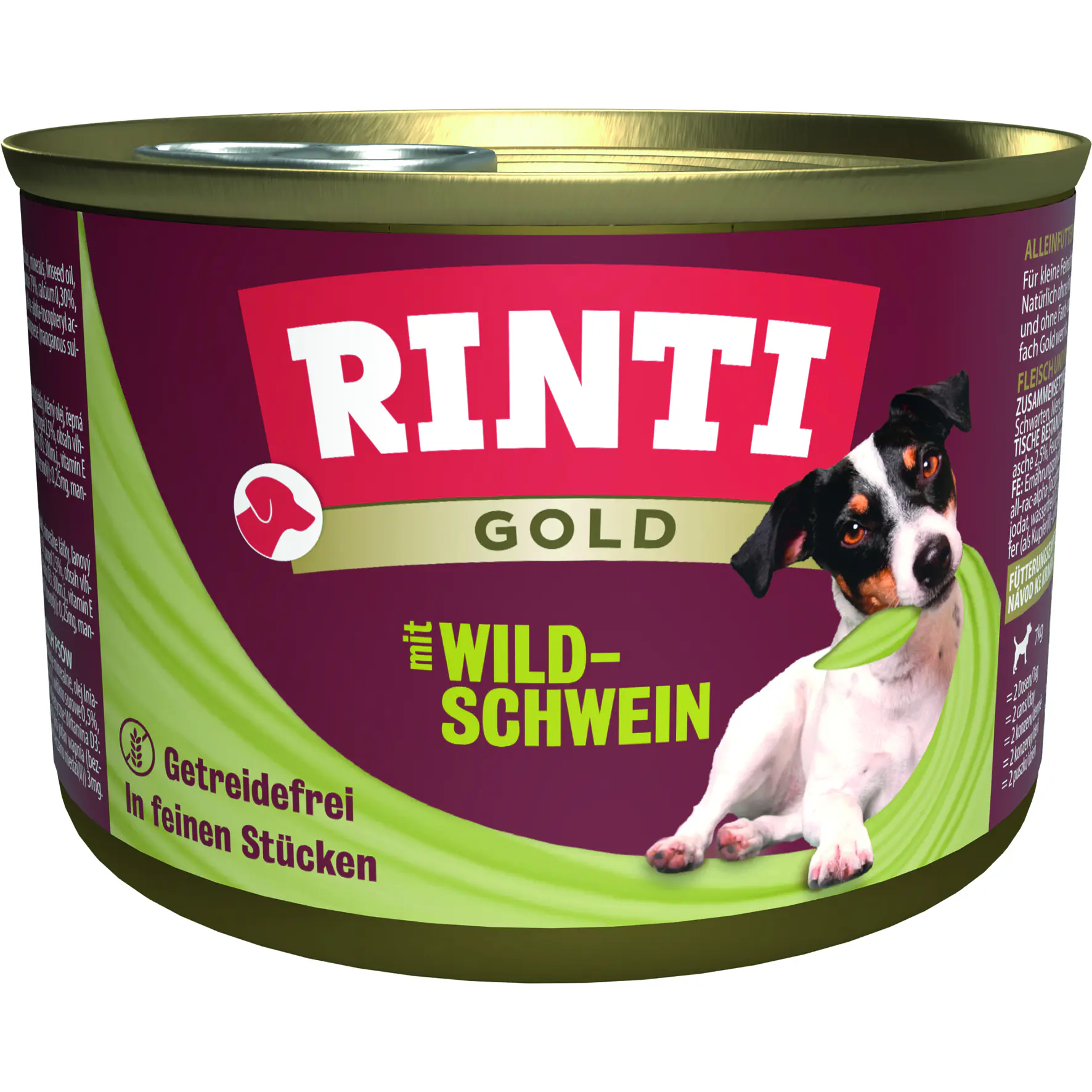 Rinti Gold Hundenassfutter Adult getreidefrei 185 g Wildschwein