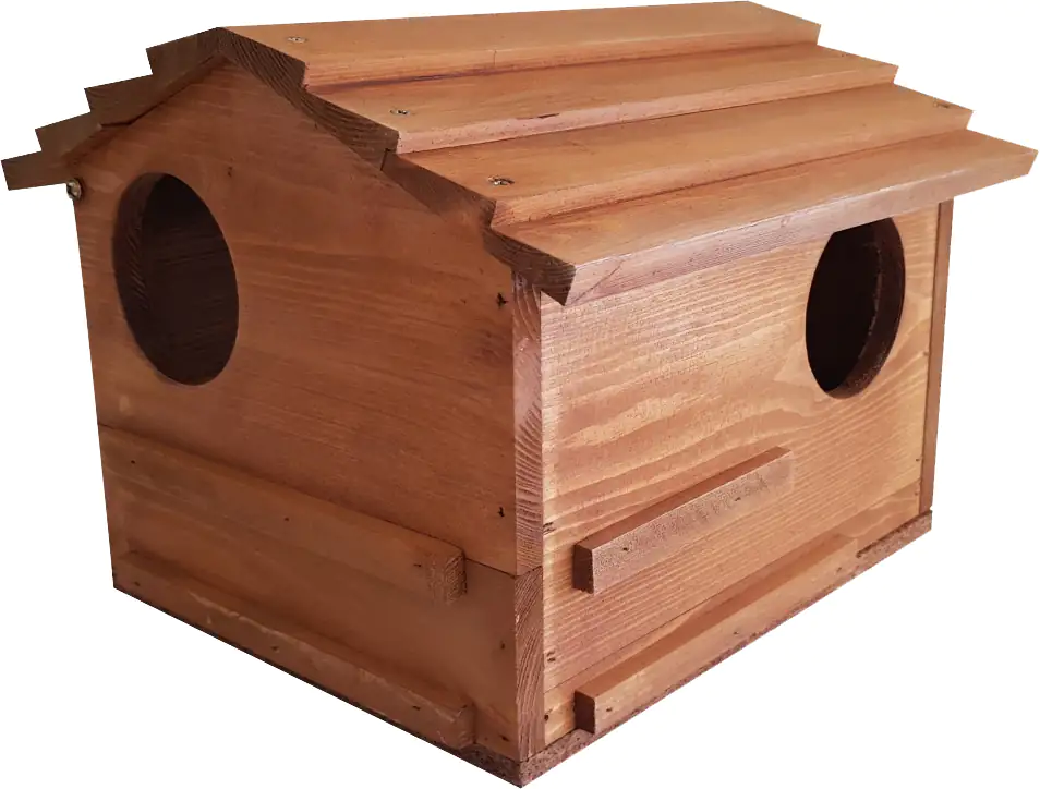 Eichhörnchenhaus Kiefernholz 24 x 25 x 28 cm natur