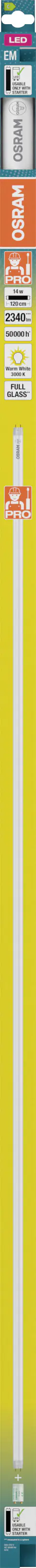 Osram LED Röhre 120 cm G13 14 W warmweiß