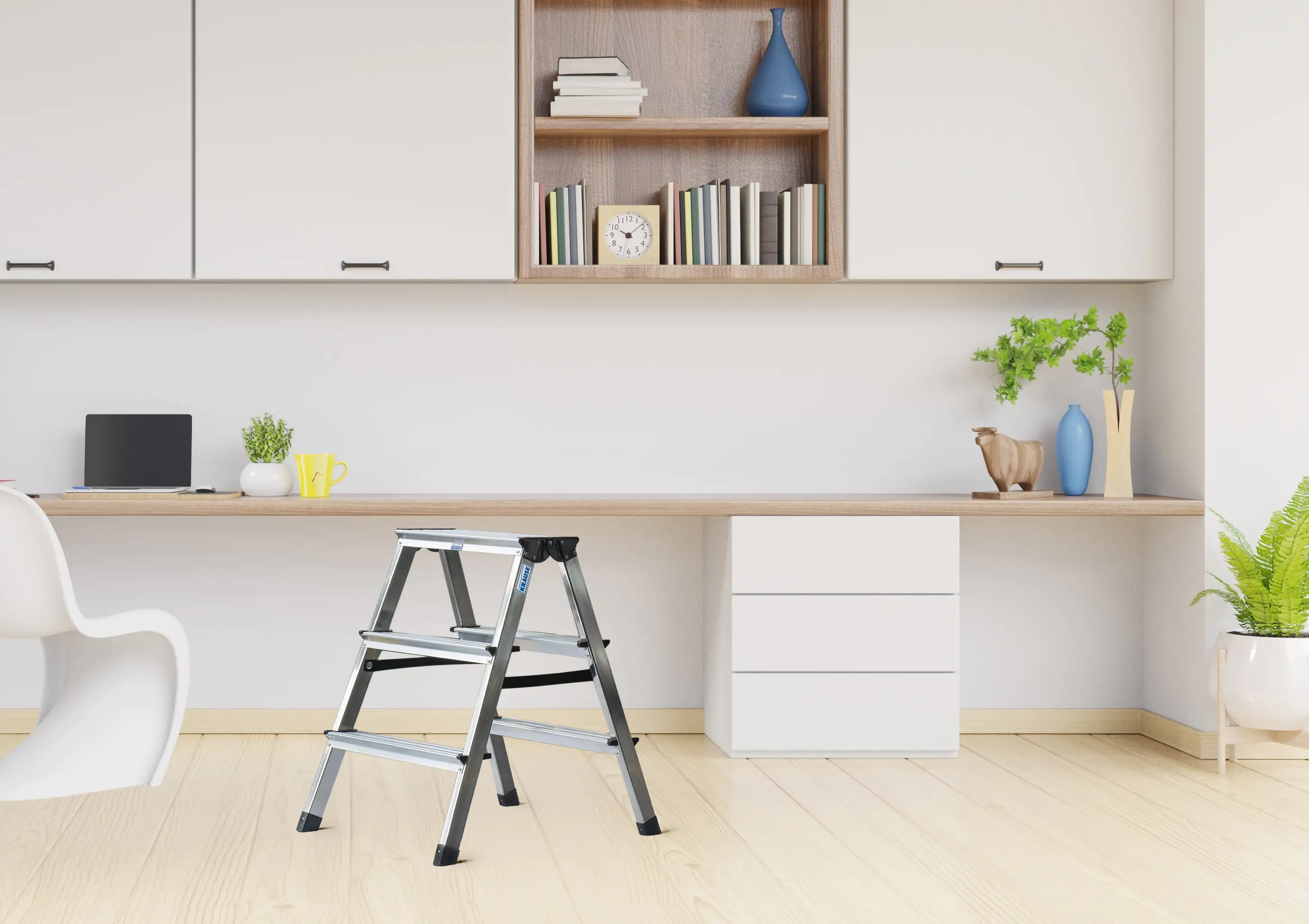 4009199120328_2183480 Krause Aluminium-Doppelleiter MONTO Dopplo 2,20 m