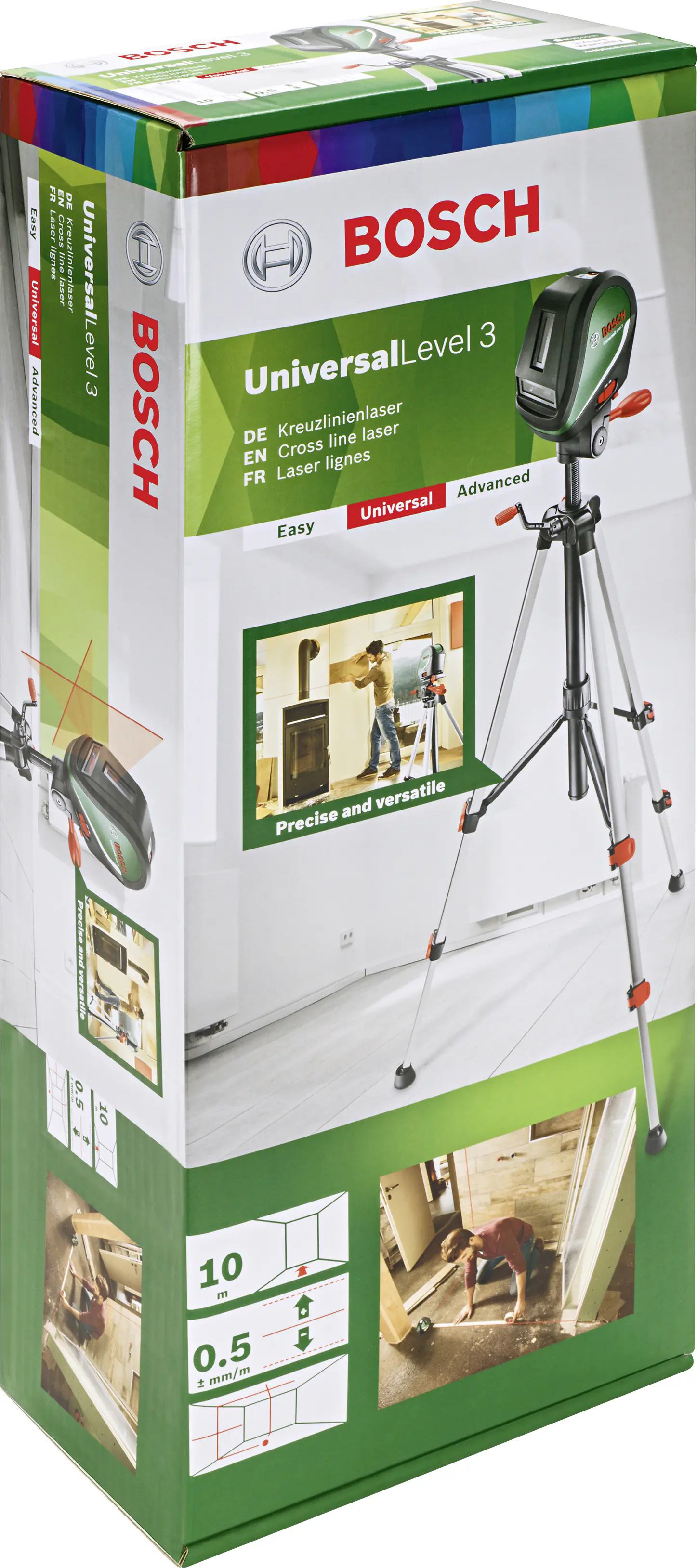 Bosch Kreuzlinienlaser UniversalLevel 3 Basic inkl. Batterien