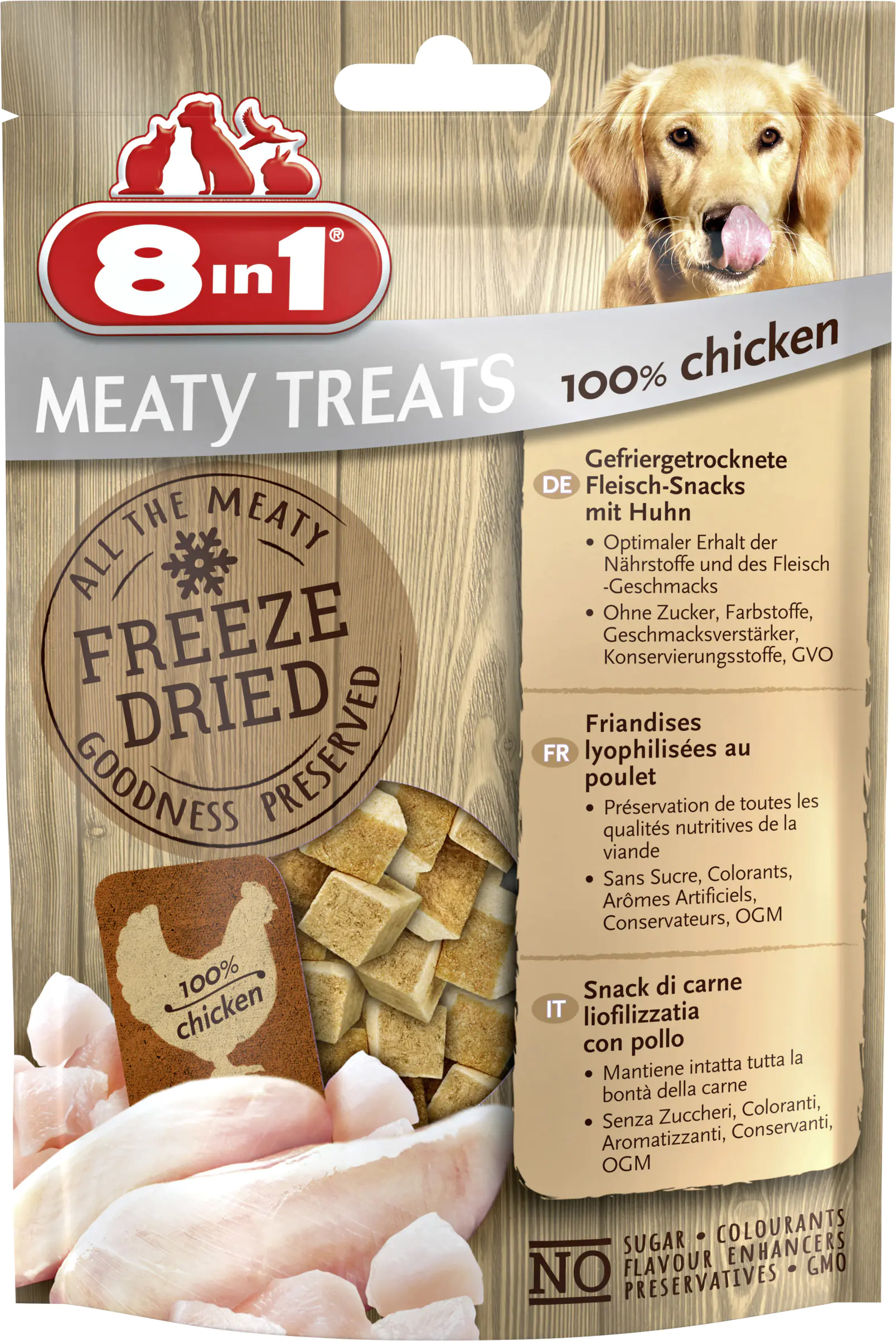 8in1 Meaty Treats mit 100% Huhn 50 g