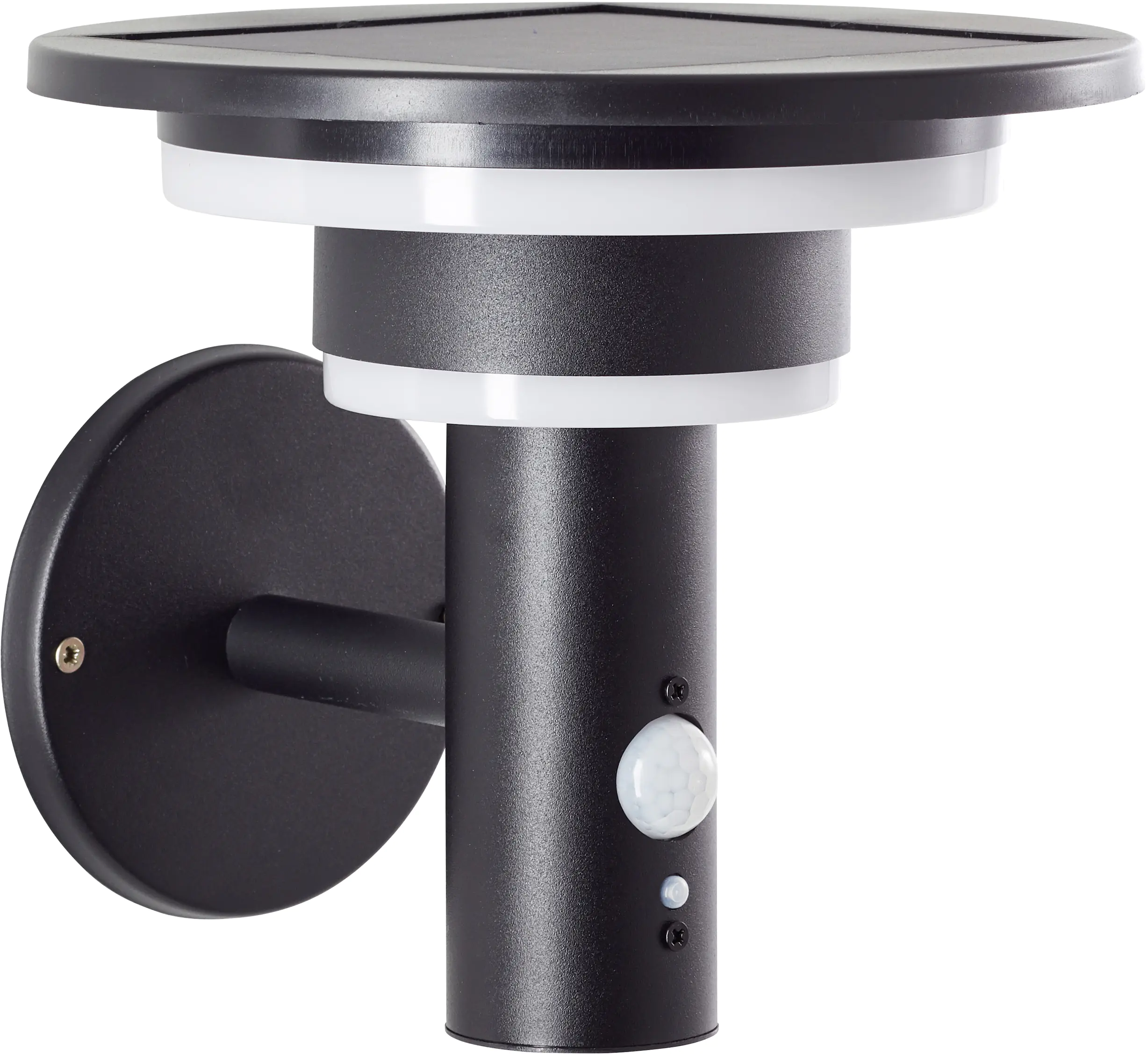 Brilliant Solar-Außenwandleuchte Garvina 3W warmweiß Bewegungsmelder