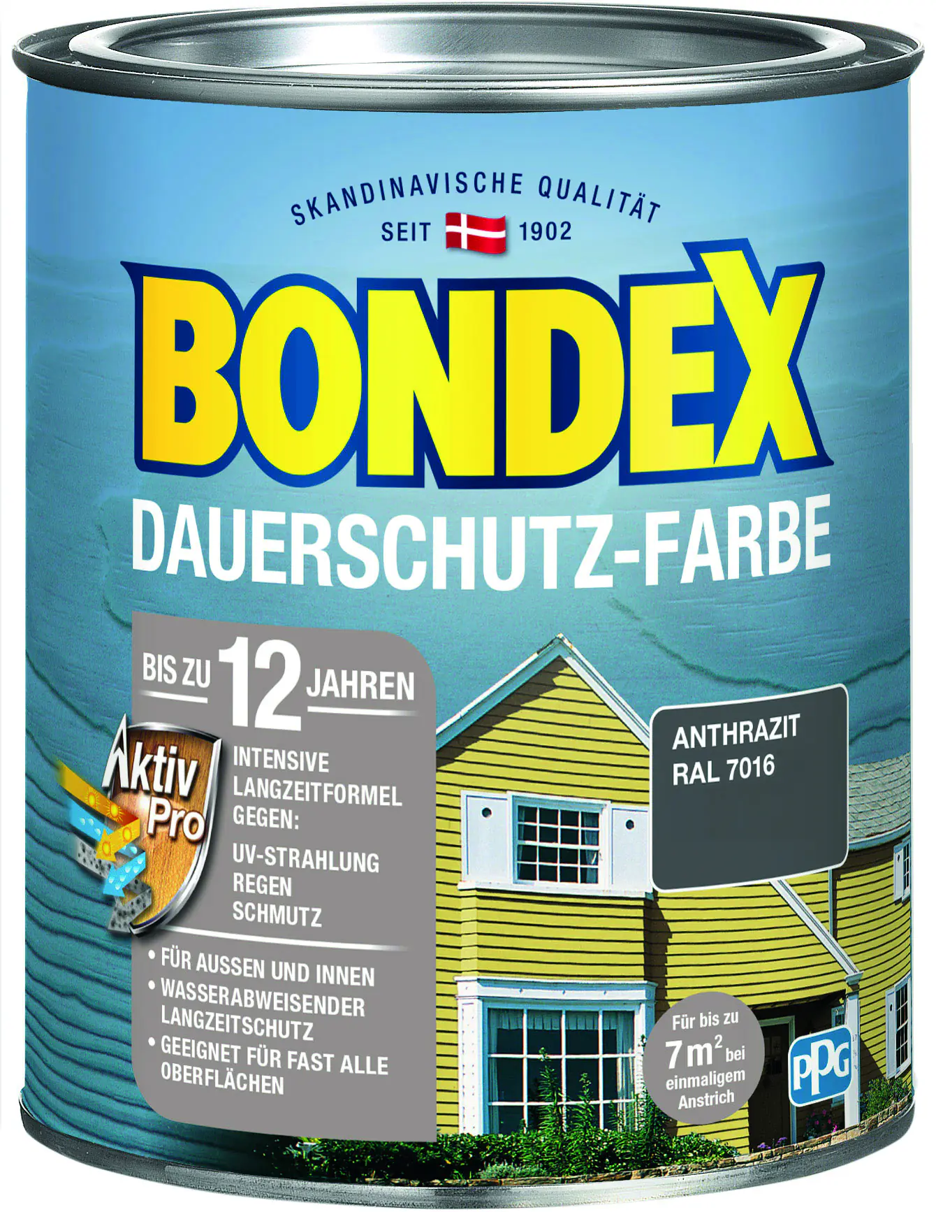 Bondex Dauerschutz-Holzfarbe 750 ml schiefer