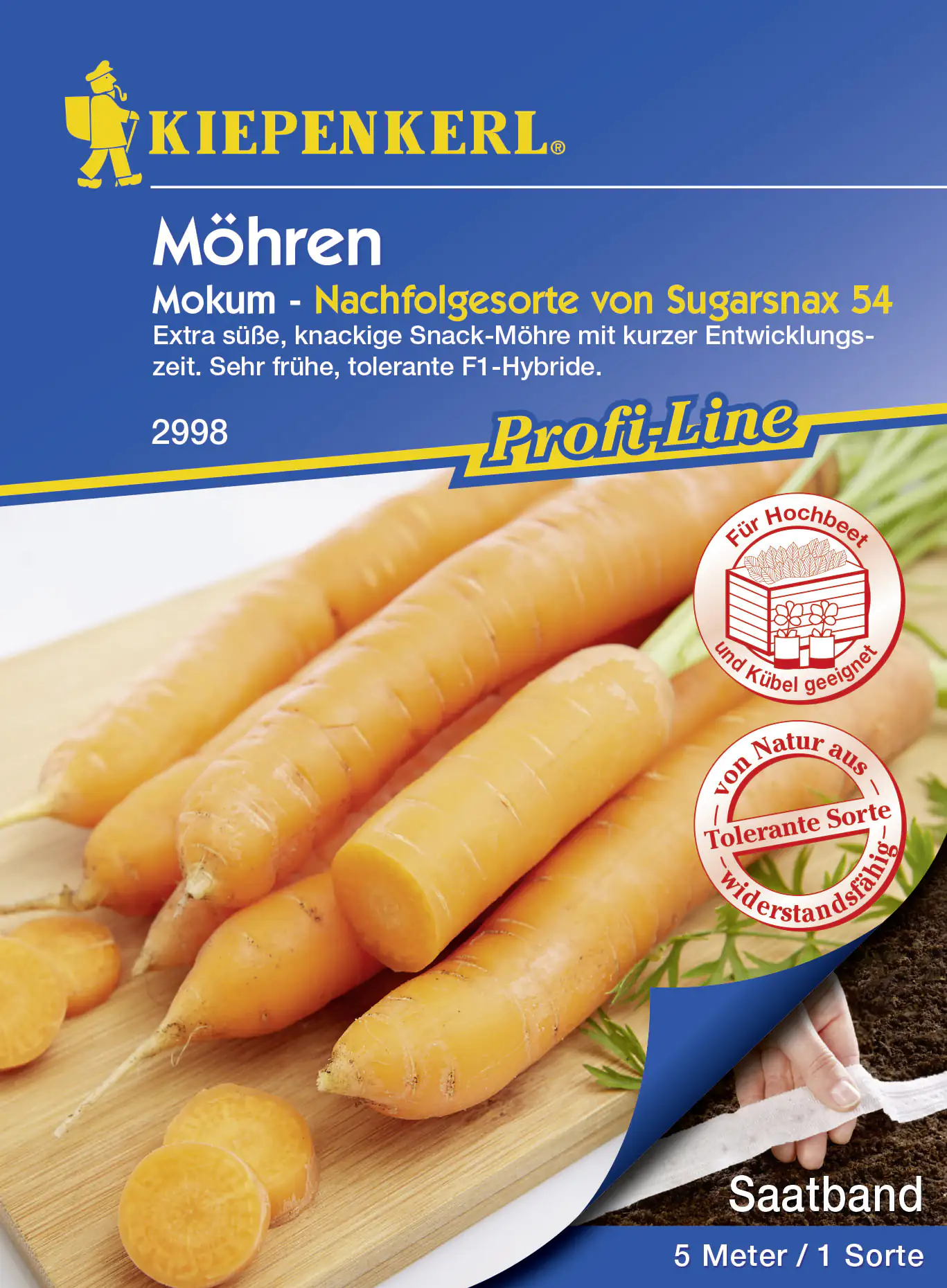 Kiepenkerl Möhre Mokum F1 Saatband 5 lfd. Meter