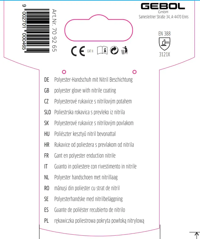 Gebol Handschuh Midi Flex   Gebol Handschuh Midi Flex