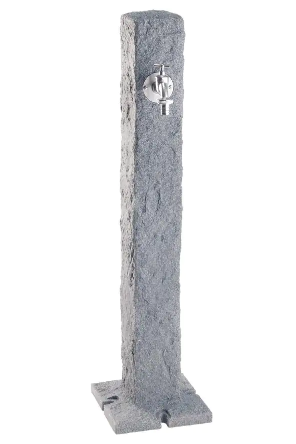 Garantia Wasserzapfsäule Lightgranit 13 x 13 x 100 cm Garantia Wasserzapfsäule Lightgranit 13 x 13 x 100 cm