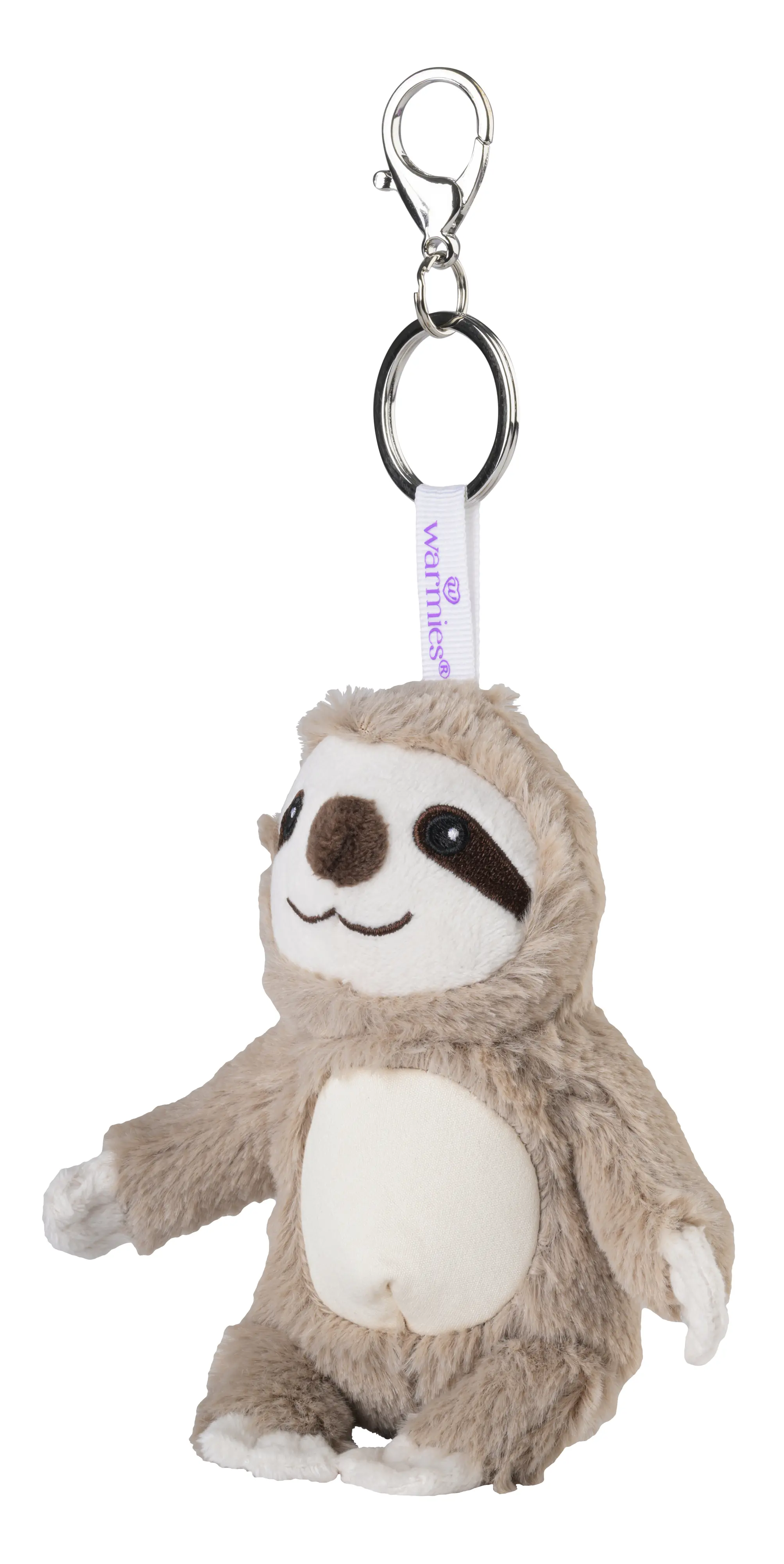 Warmies Taschenanhänger Charm Faultier braun