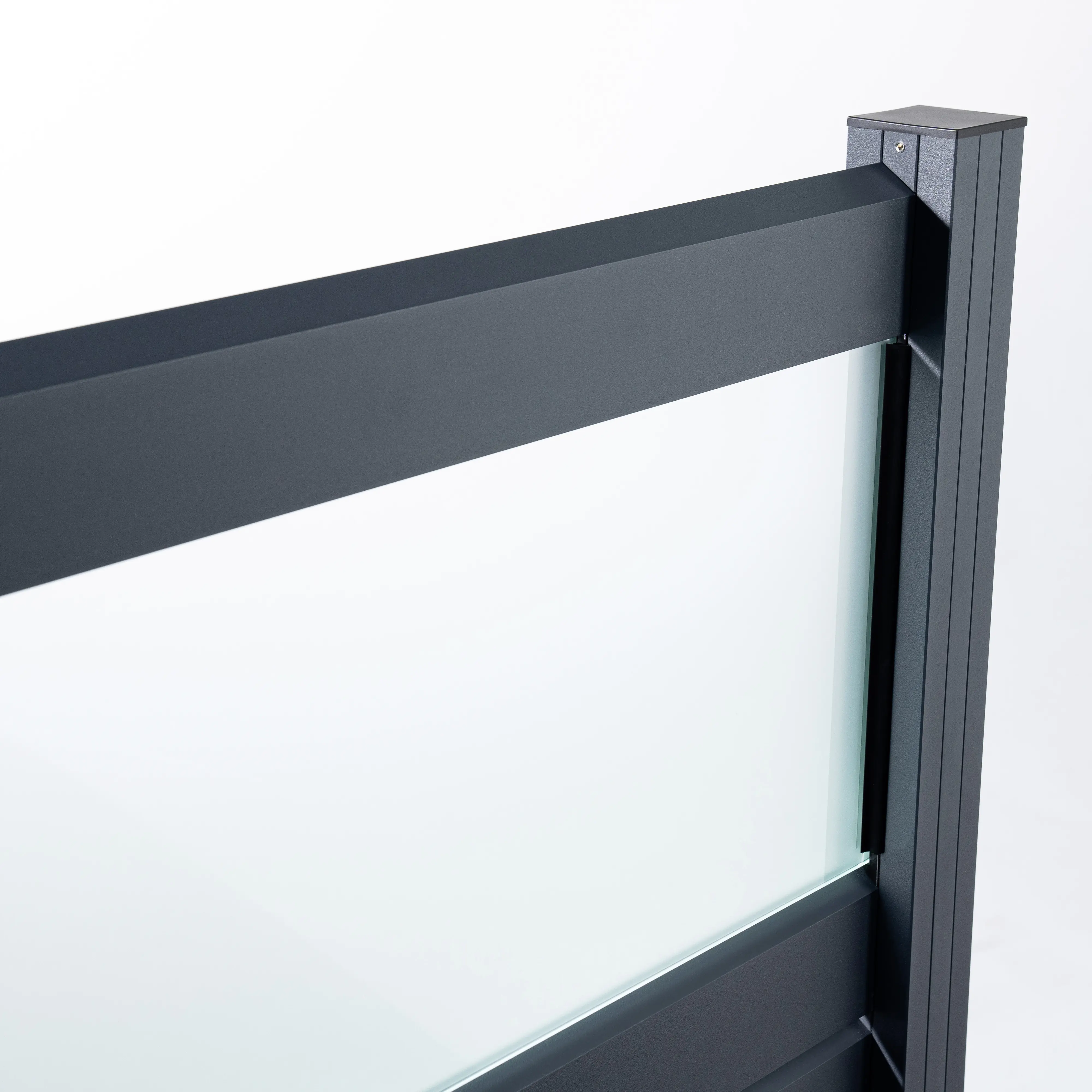 Ambiente Alu-Zaun Erweiterungsset Rhombus MINI  187 x 124,2 cm anthrazit 