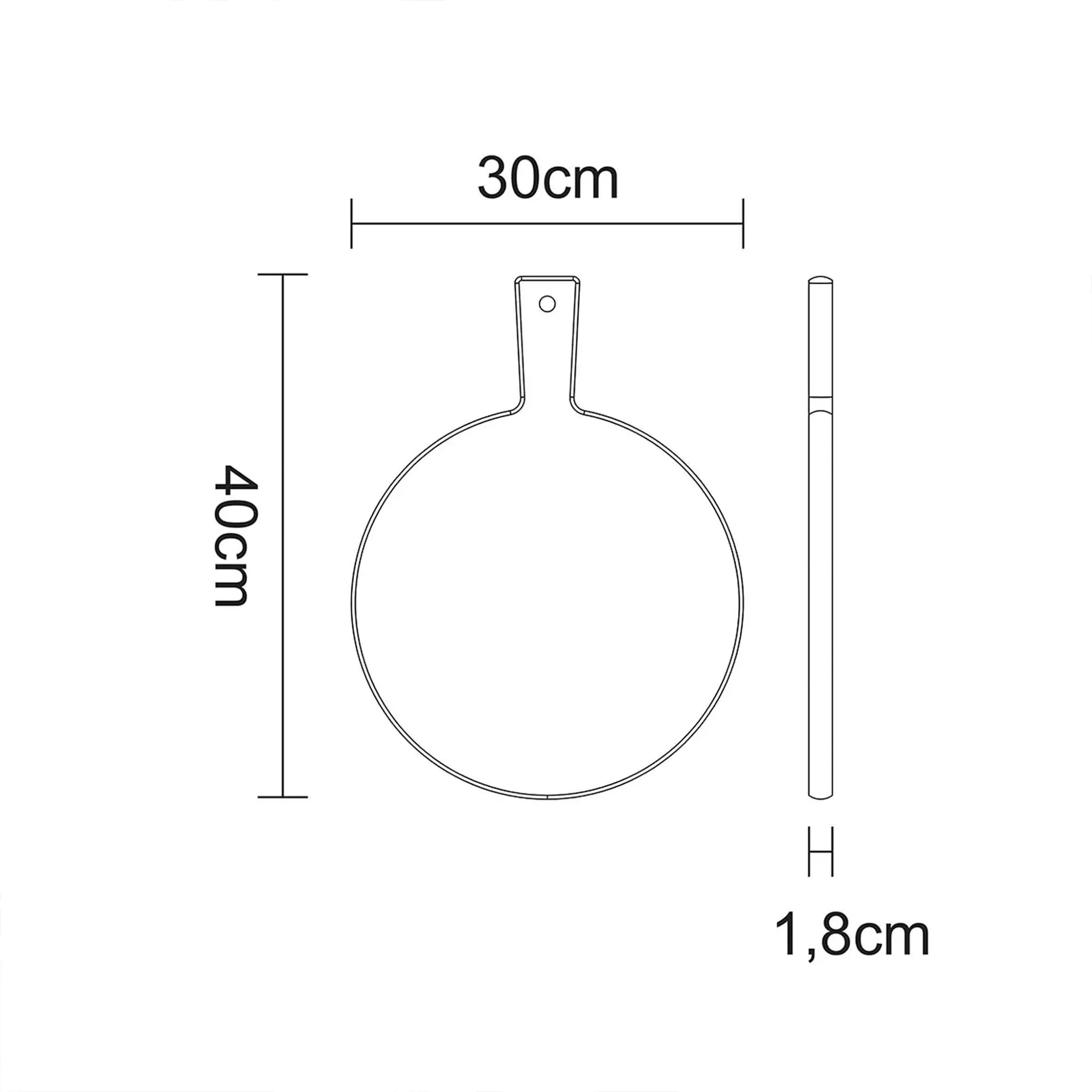 Tramontina Schneidebrett Teak Ø 30 cm Tramontina Schneidebrett Teak Ø 30 cm