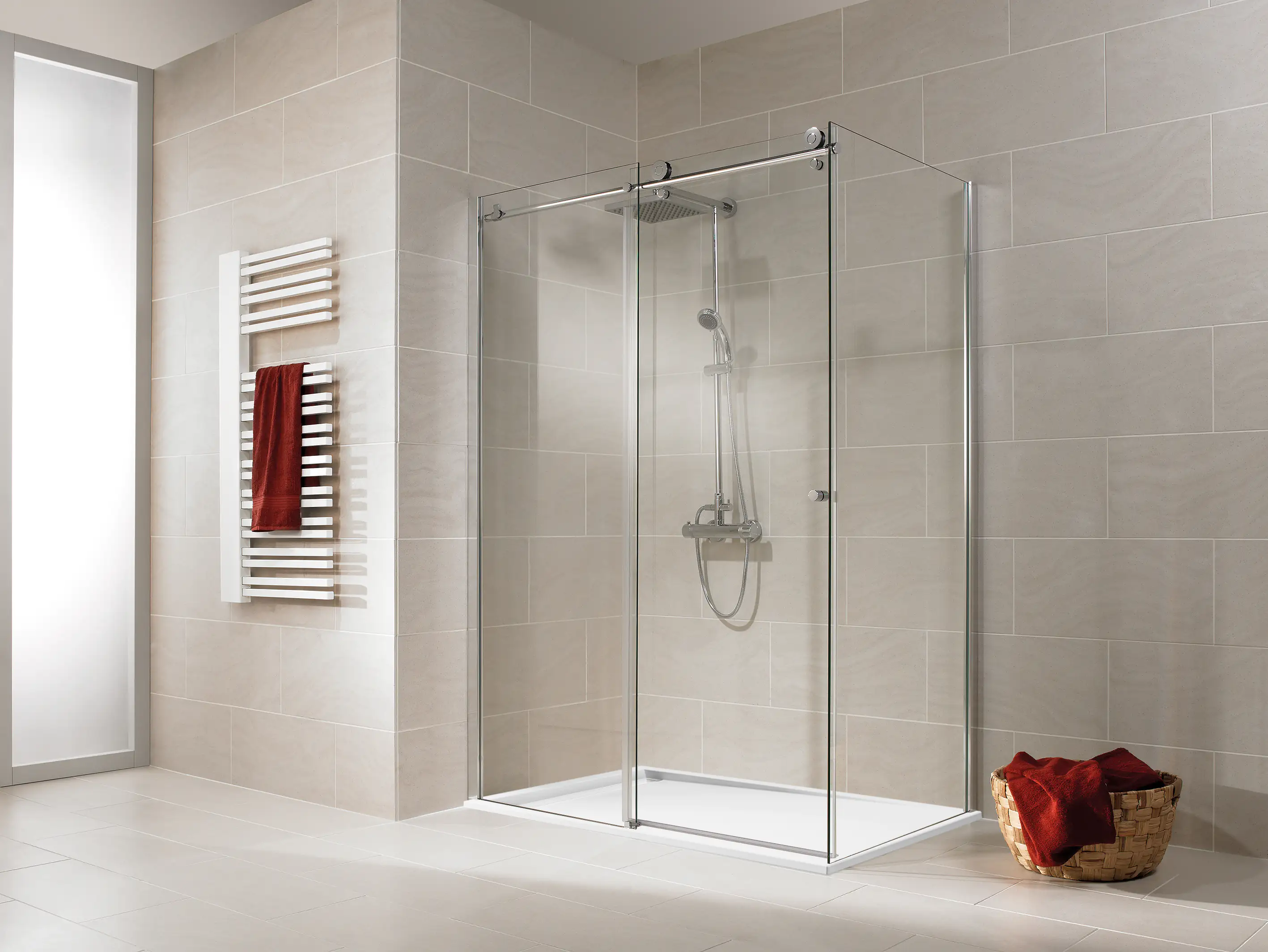 4060991038518 Schulte Schiebetür Seitenwand 90 x 140 x 200 cm MasterClass