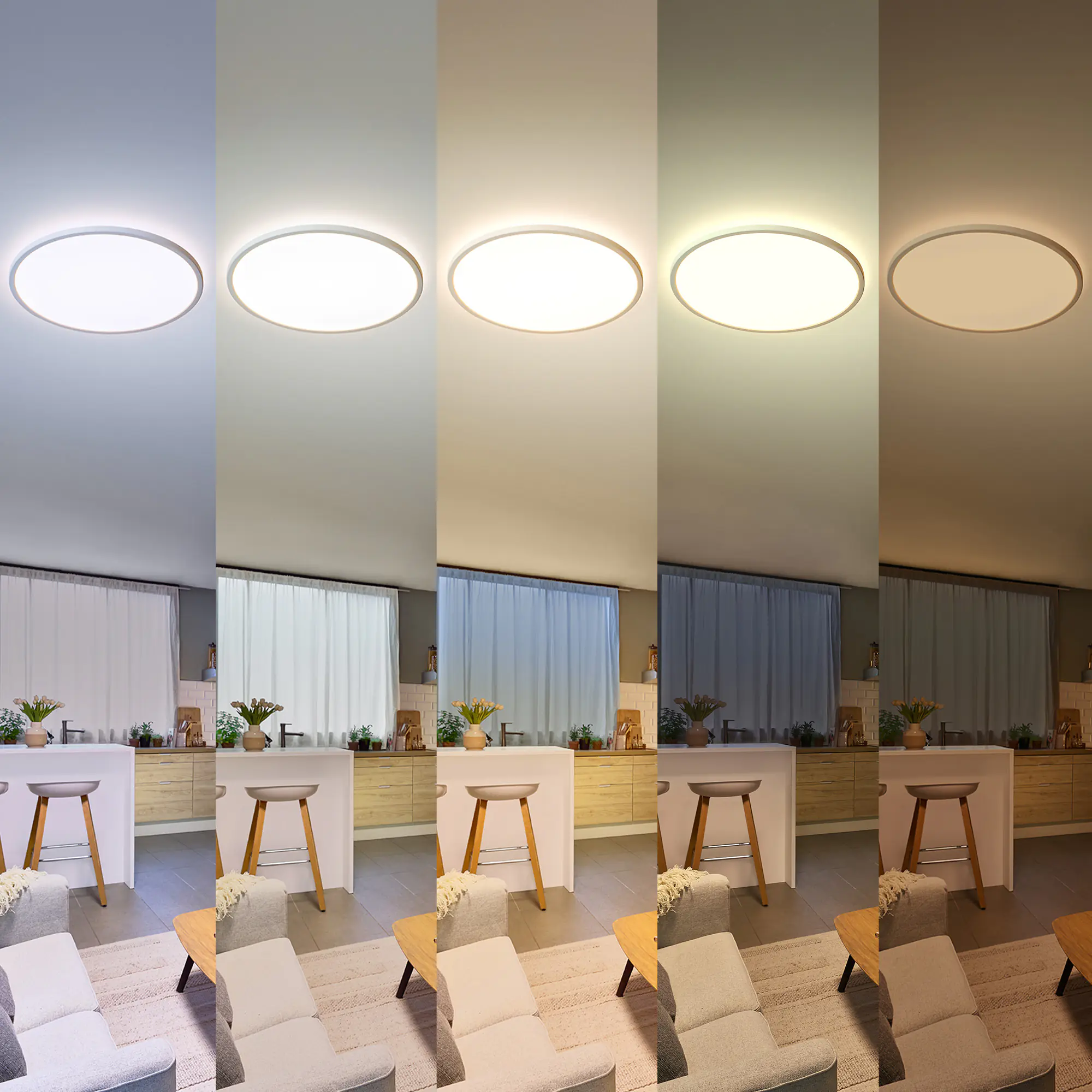 Philips LED Deckenleuchte Valen weiß Ø 42 x 2 cm warmweiß-kaltweiß dimmbar Philips LED Deckenleuchte Valen weiß Ø 42 x 2 cm warmweiß-kaltweiß dimmbar