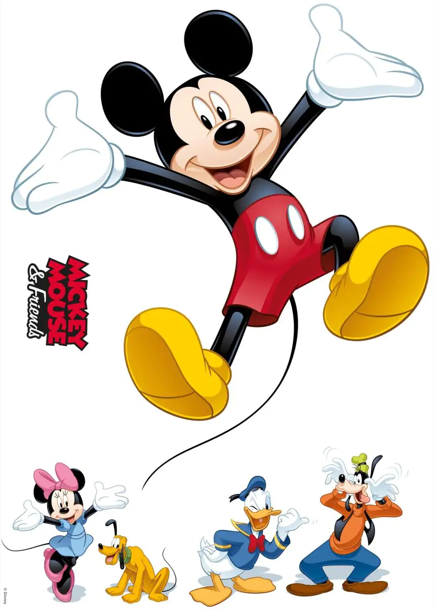 4036834340179 Komar Decosticker Mickey and Friends 50 x 70 cm