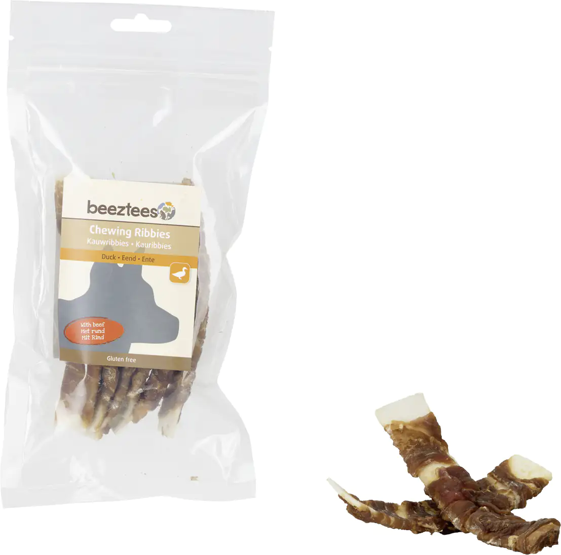 Beetzees Ribbies Ente Hundesnack 12,5 cm Beetzees Ribbies Ente Hundesnack 12,5 cm