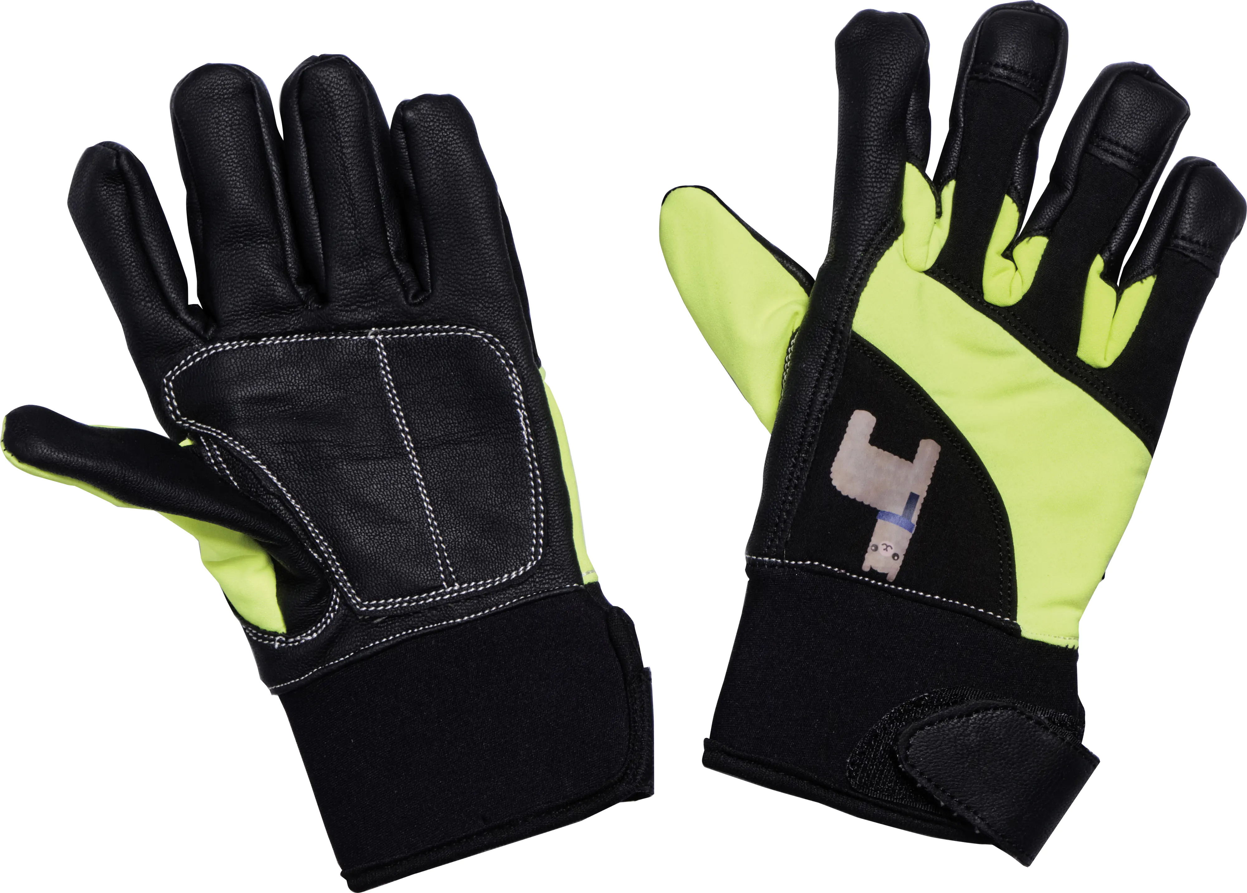 Freund Kinderhandschuh Winter neongelb 6-8 Jahre