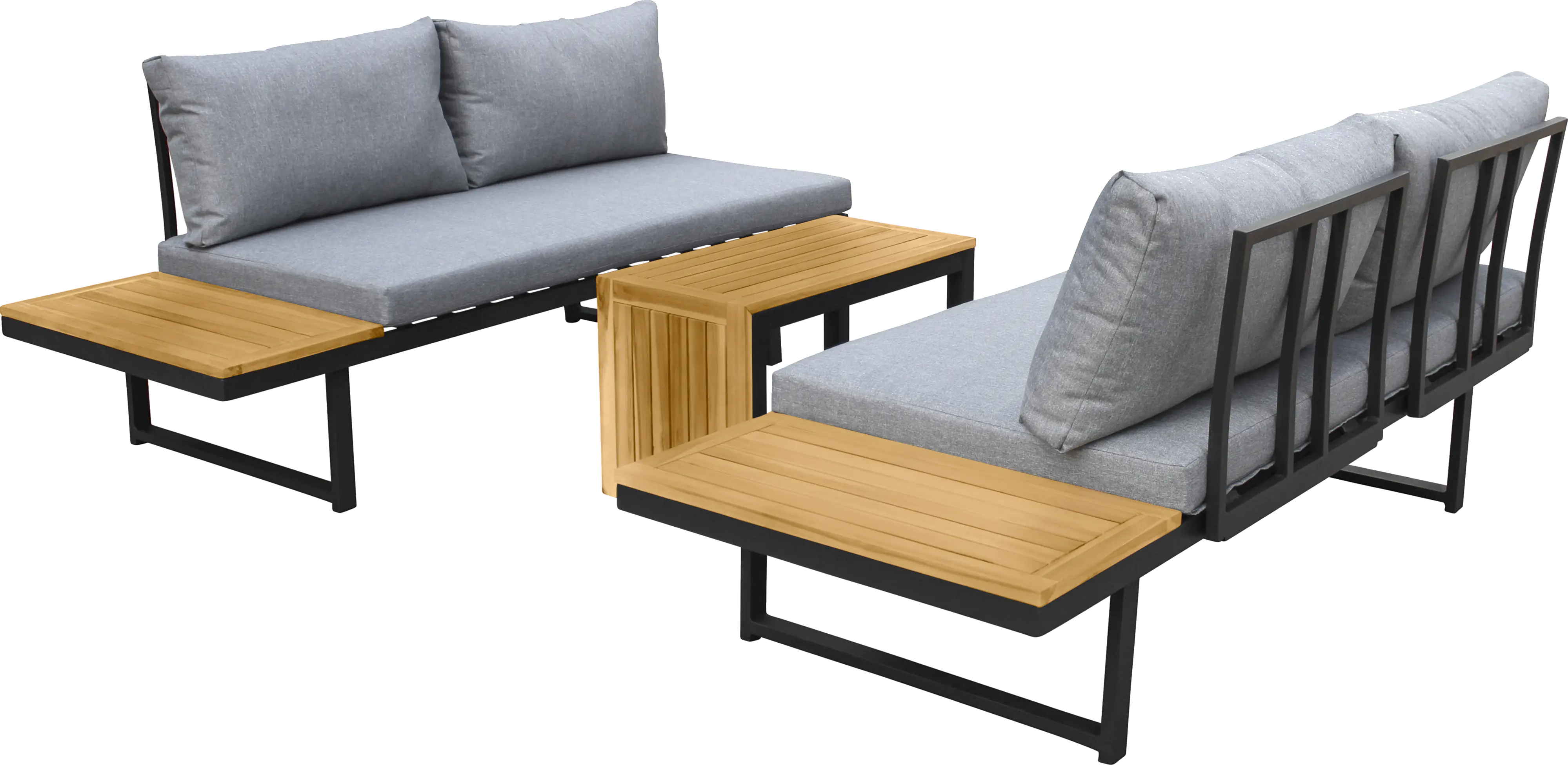 Primaster Gartenmöbel-Set Sungardo Aluminium/Teakholz