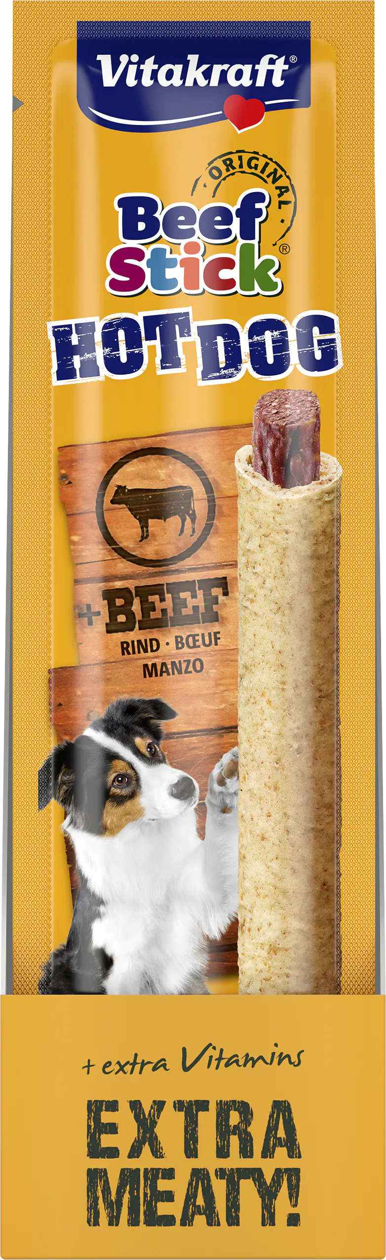 Vitakraft Beef Stick® Hot Dog 1 Stück / 30 g Vitakraft Beef Stick® Hot Dog 1 Stück / 30 g
