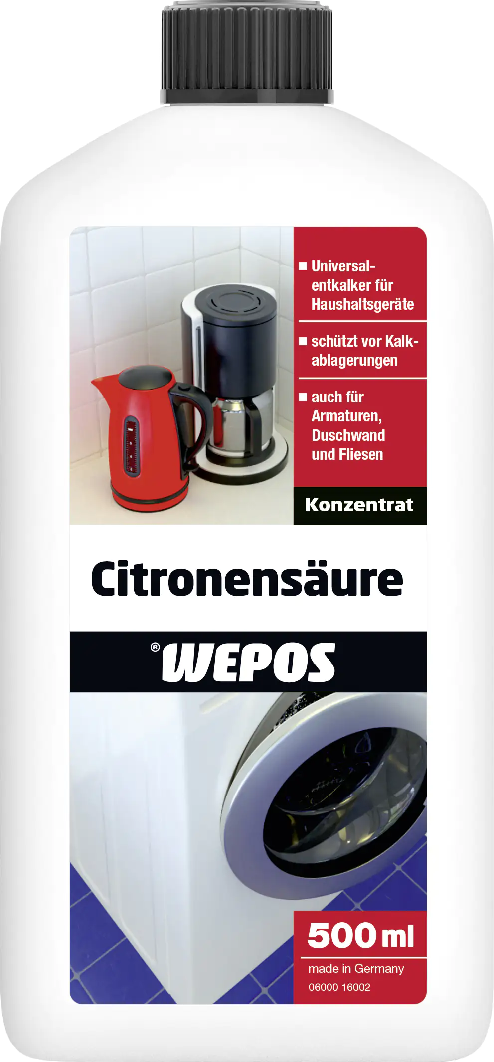 Wepos Citronensäure 500 ml
