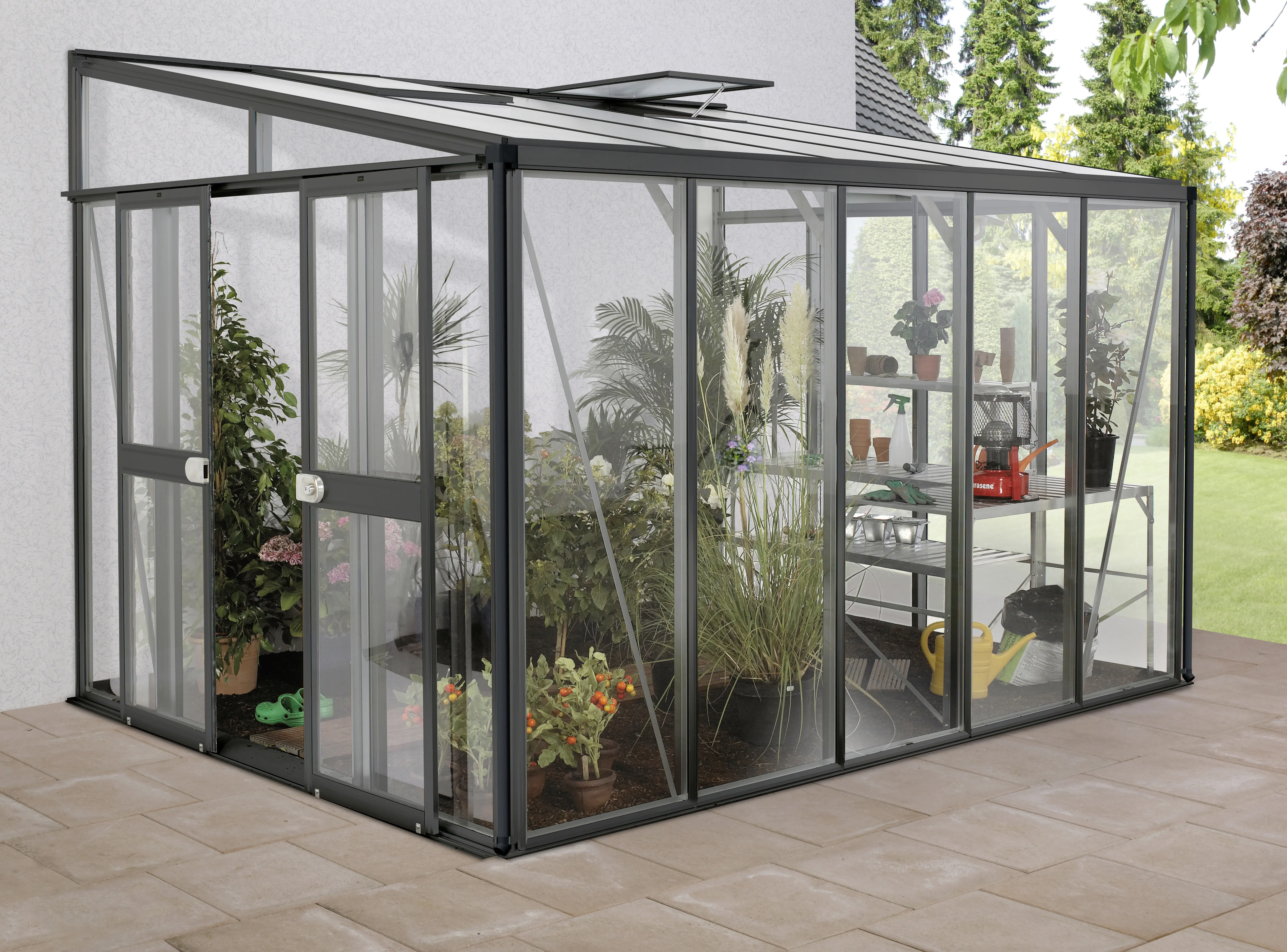 Vitavia Anlehngewächshaus Helena 8600 268 x 344 cm 3 mm Sicherheitsglas