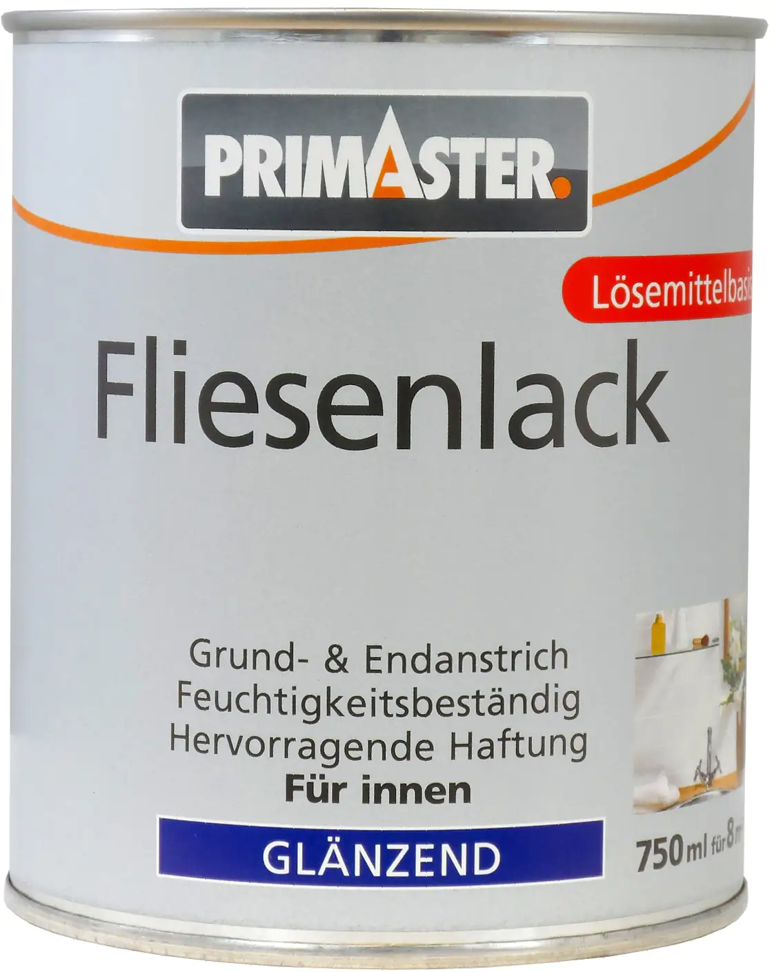 Primaster Fliesenlack 750 ml cremeweiß glänzend