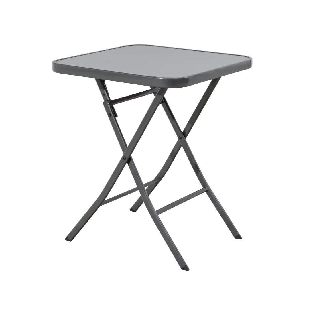TrendLine Glastisch Terni klappbar anthrazit 60 x 60 x 71 cm