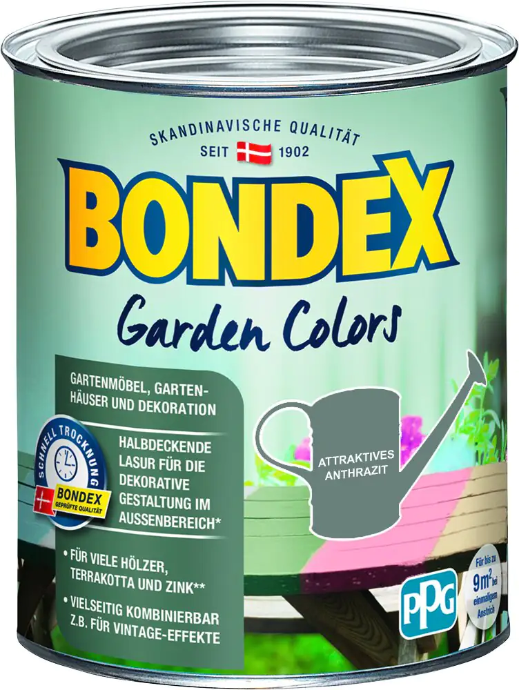 Bondex Garden Colors 750 ml attraktives anthrazit