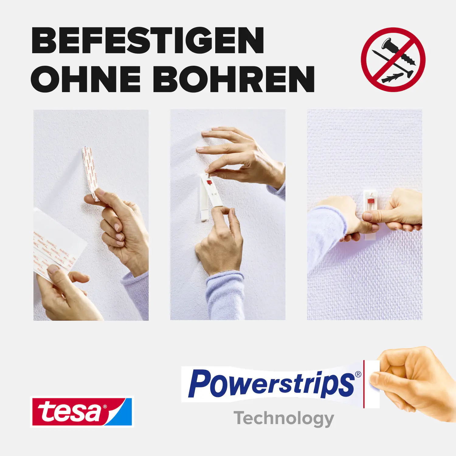 tesa Klebestreifen Traglast 1 kg, 6 Stück