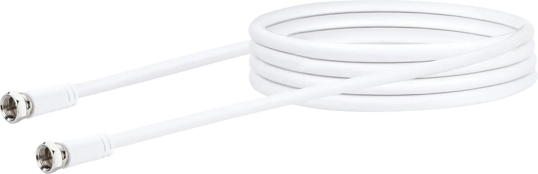 Schwaiger SAT Anschlusskabel KVCHQ50 532 (90dB) weiß, 5,0m, 1x F Stecker / 1x F Stecker Schwaiger SAT Anschlusskabel KVCHQ50 532 (90dB) weiß, 5,0m, 1x F Stecker / 1x F Stecker