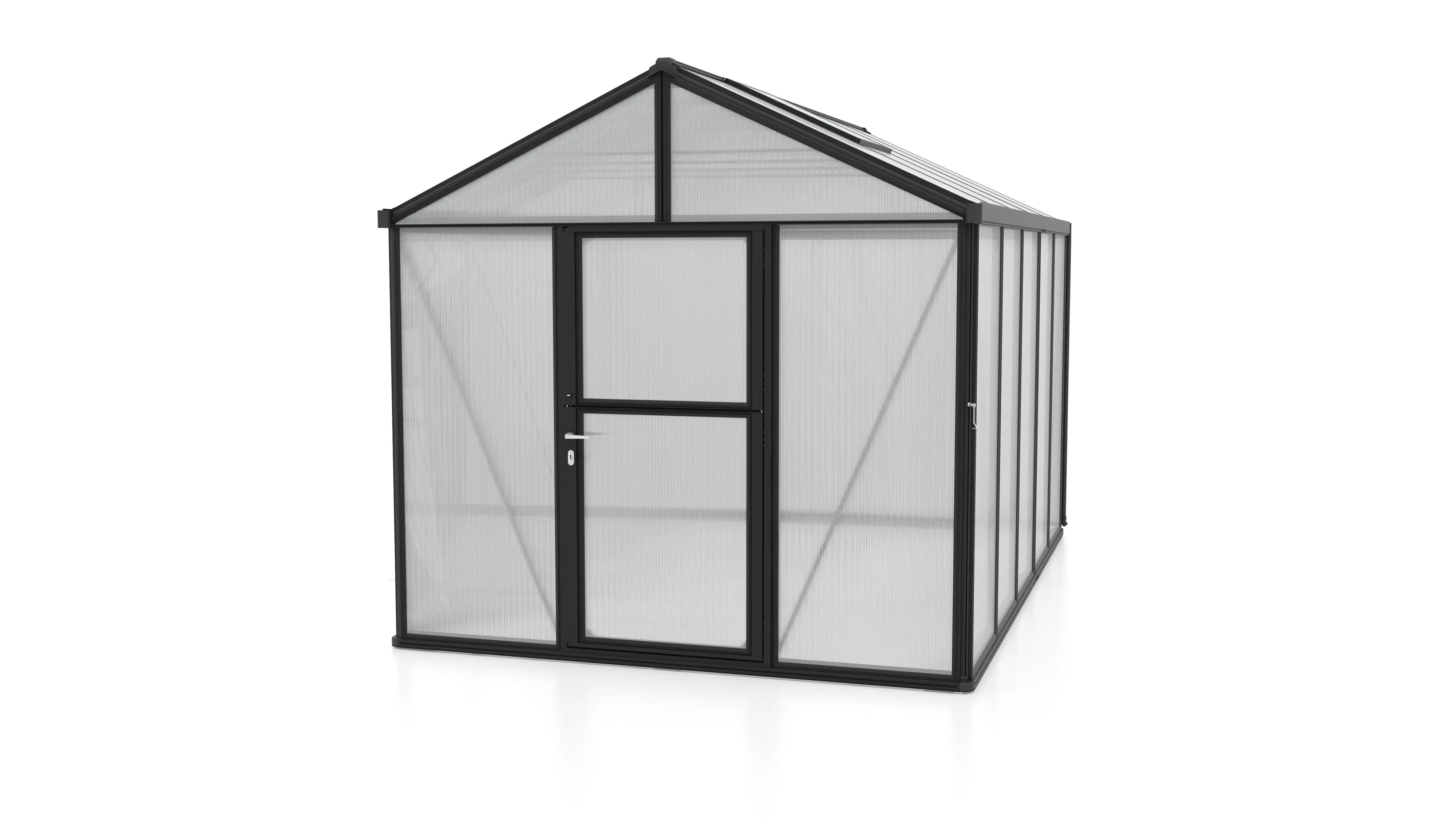 Vitavia Gewächshaus-Set Zeus 10000 HKP 10 mm schwarz 266 x 398 cm 