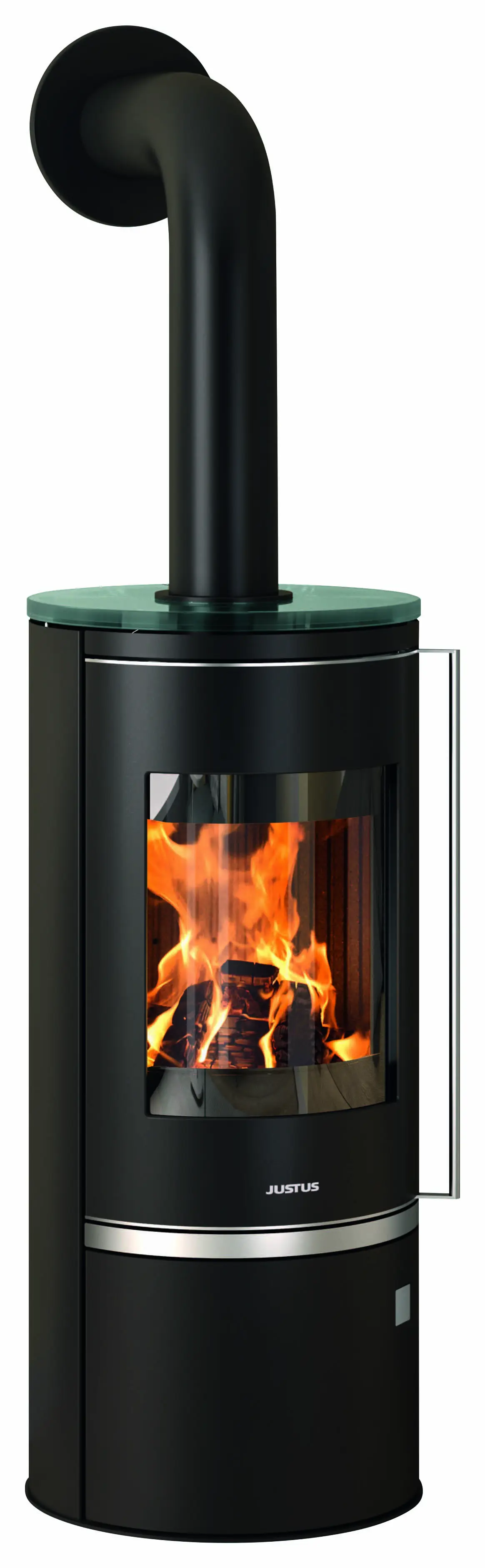 Justus Kaminofen Faro Top 2.0 Stahl schwarz mit Abdeckplatte Glas 6 kW Justus Kaminofen Faro Top 2.0 Stahl schwarz mit Abdeckplatte Glas 6 kW