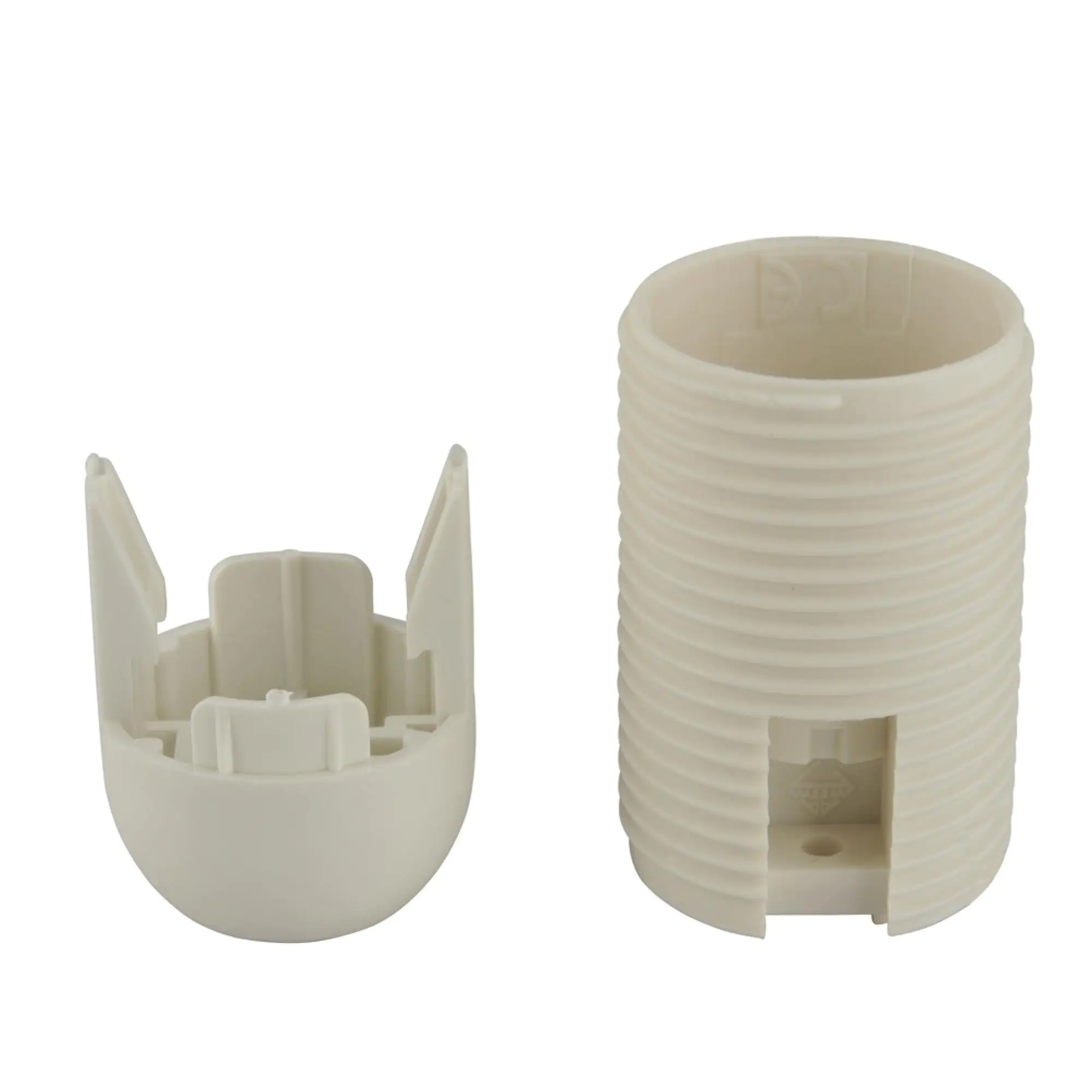 Lampen-Fassung Gewindemantel E14 weiß Lampen-Fassung Gewindemantel E14 weiß