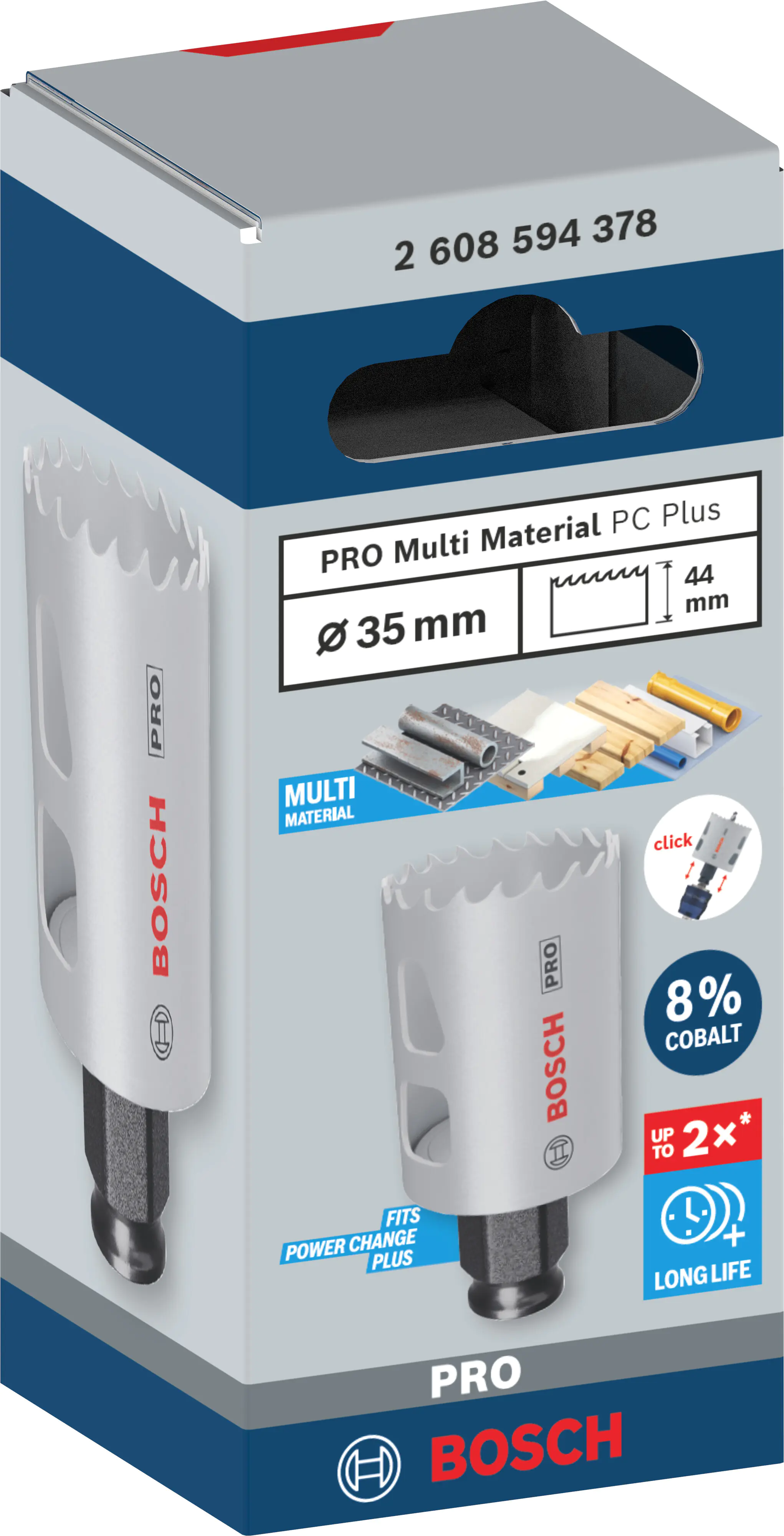 Bosch PRO Multi Material PC Plus Lochsäge 35 mm