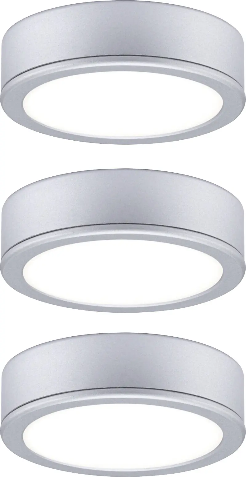 Paulmann LED Unterbauleuchte Pukk chrom matt Ø 6,5 cm TW 3er Set