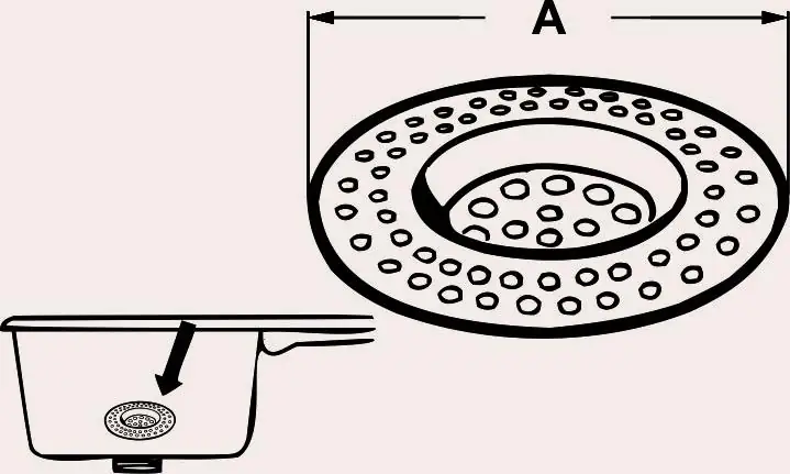 Cornat Haarsieb Kunststoff Ø 70 mm, für Ablaufventile