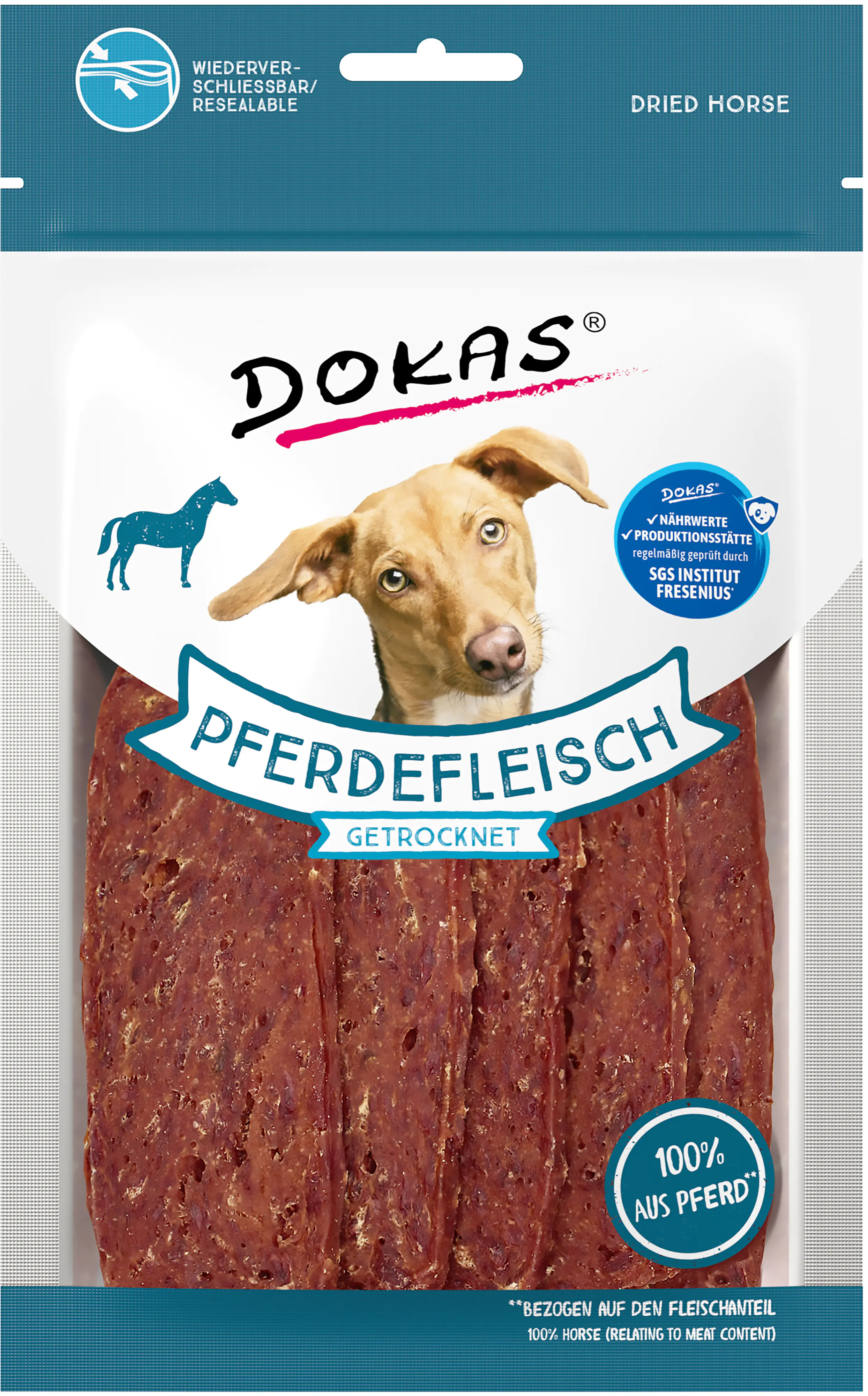 Dokas Pferdefleisch getrocknet 60 g